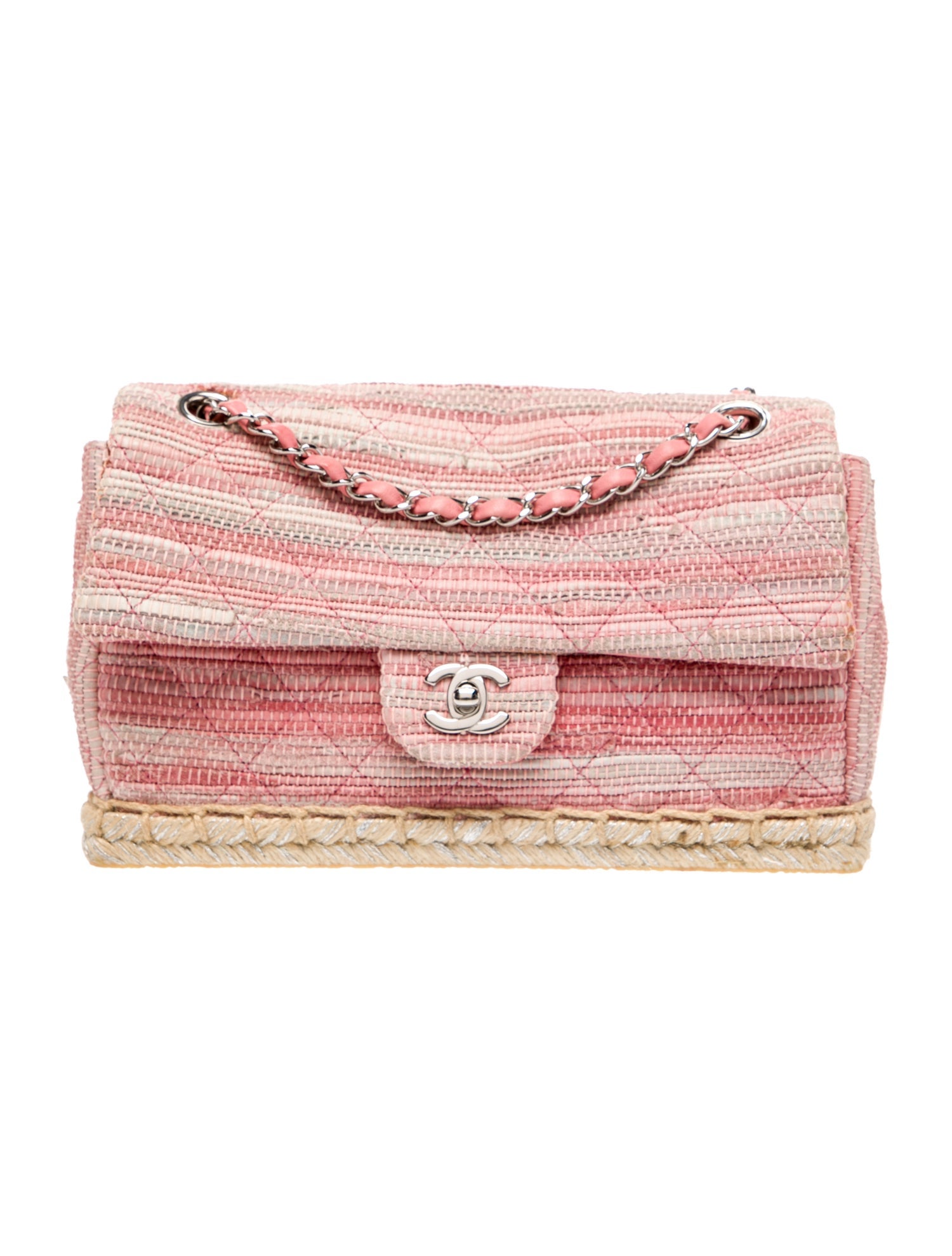 Chanel Jute Espadrille Flap Bag