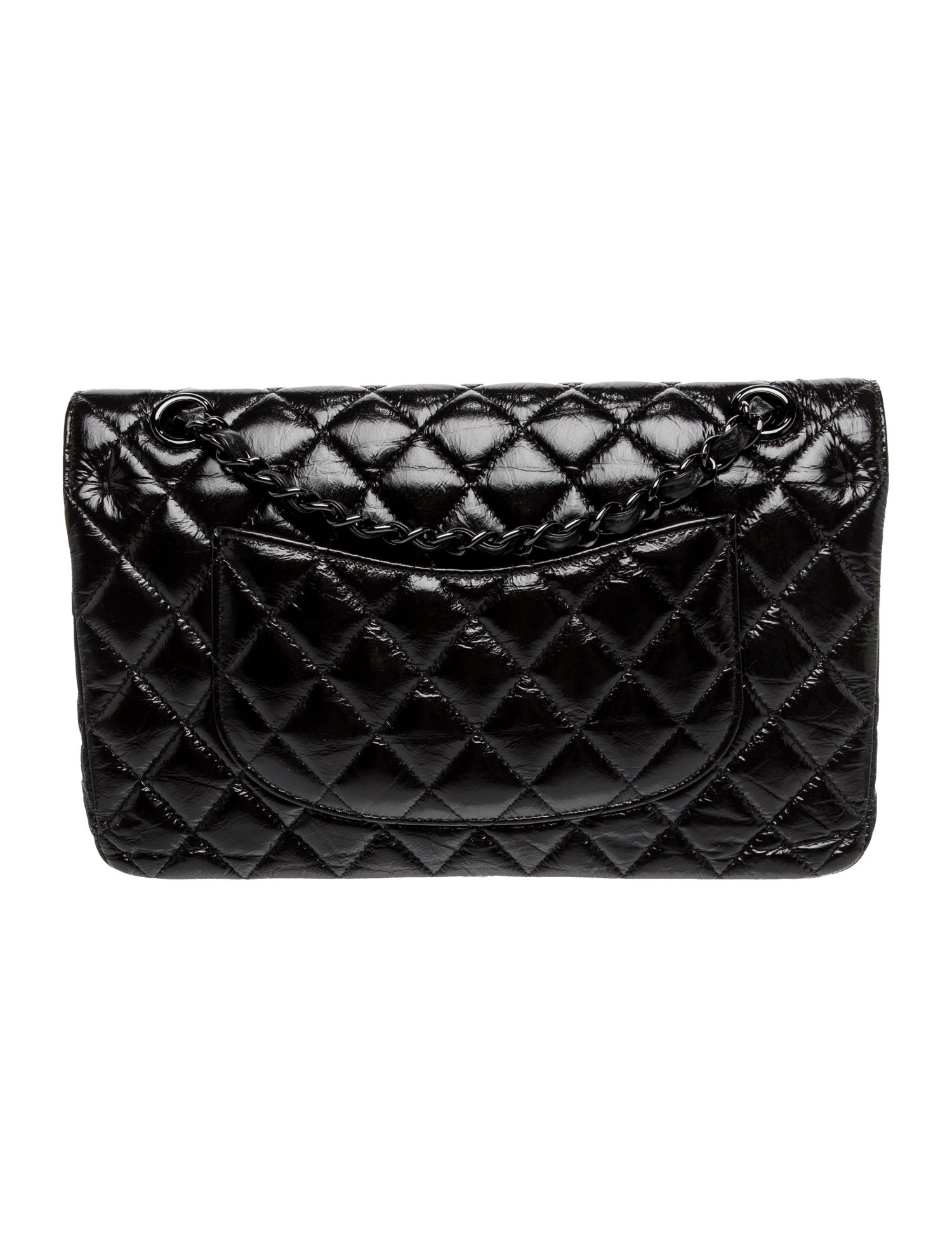 Chanel Medium So Black Classic Double Flap Bag - Black Shoulder