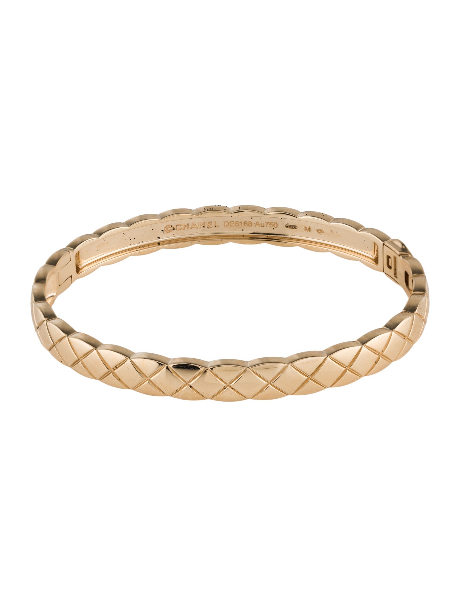 Chanel 18K Coco Crush Hinged Bracelet