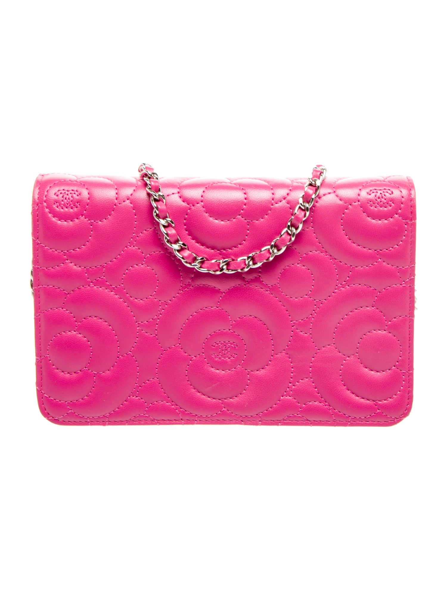 Chanel Camellia Wallet On Chain