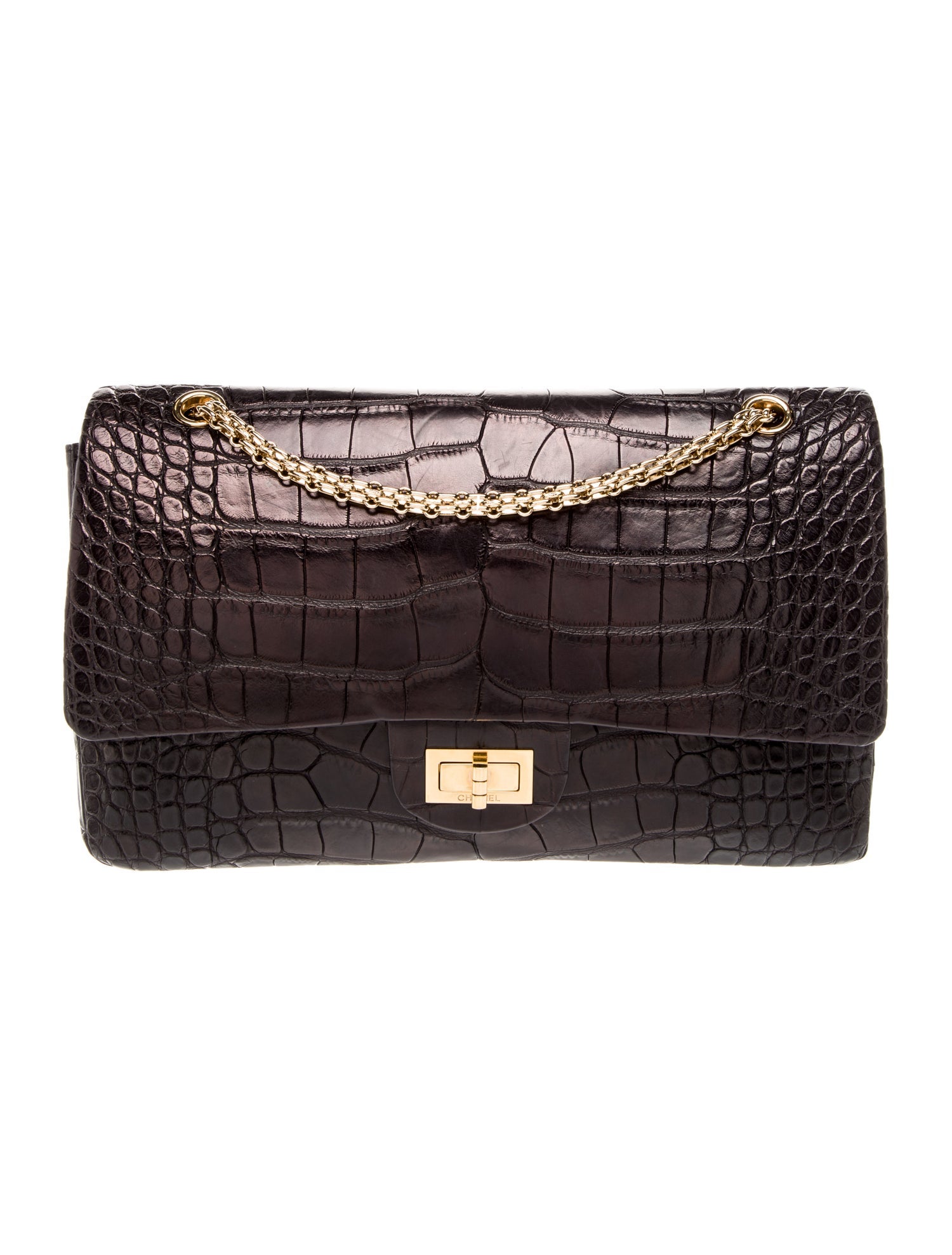 Chanel Alligator Reissue 227 Double Flap Bag