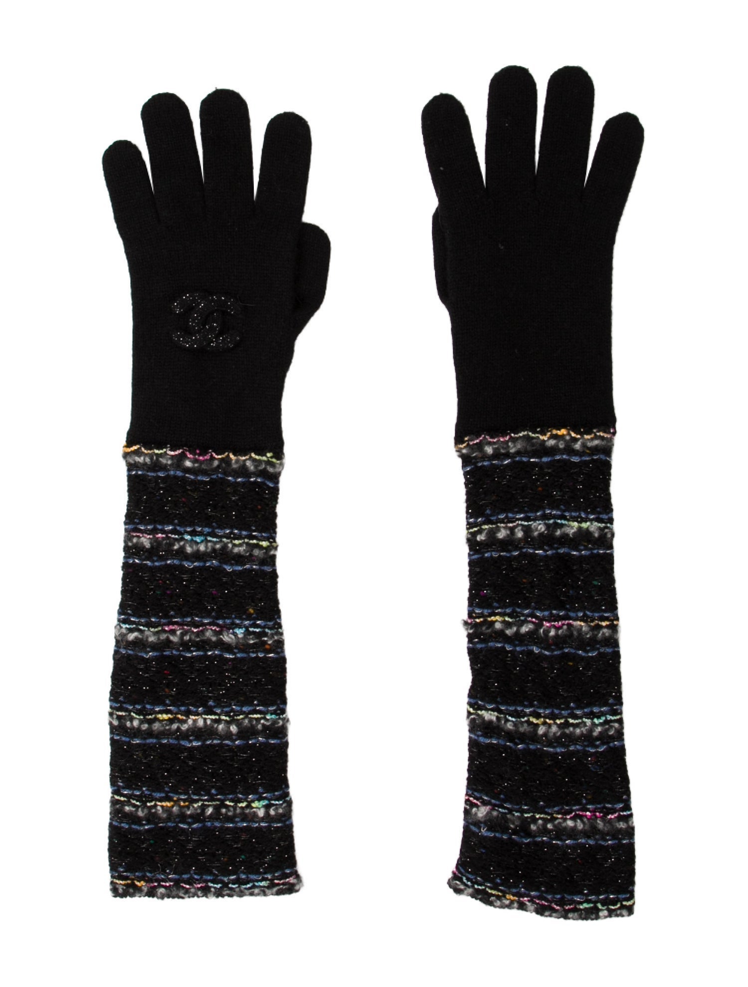 Chanel Wool Knit Gloves