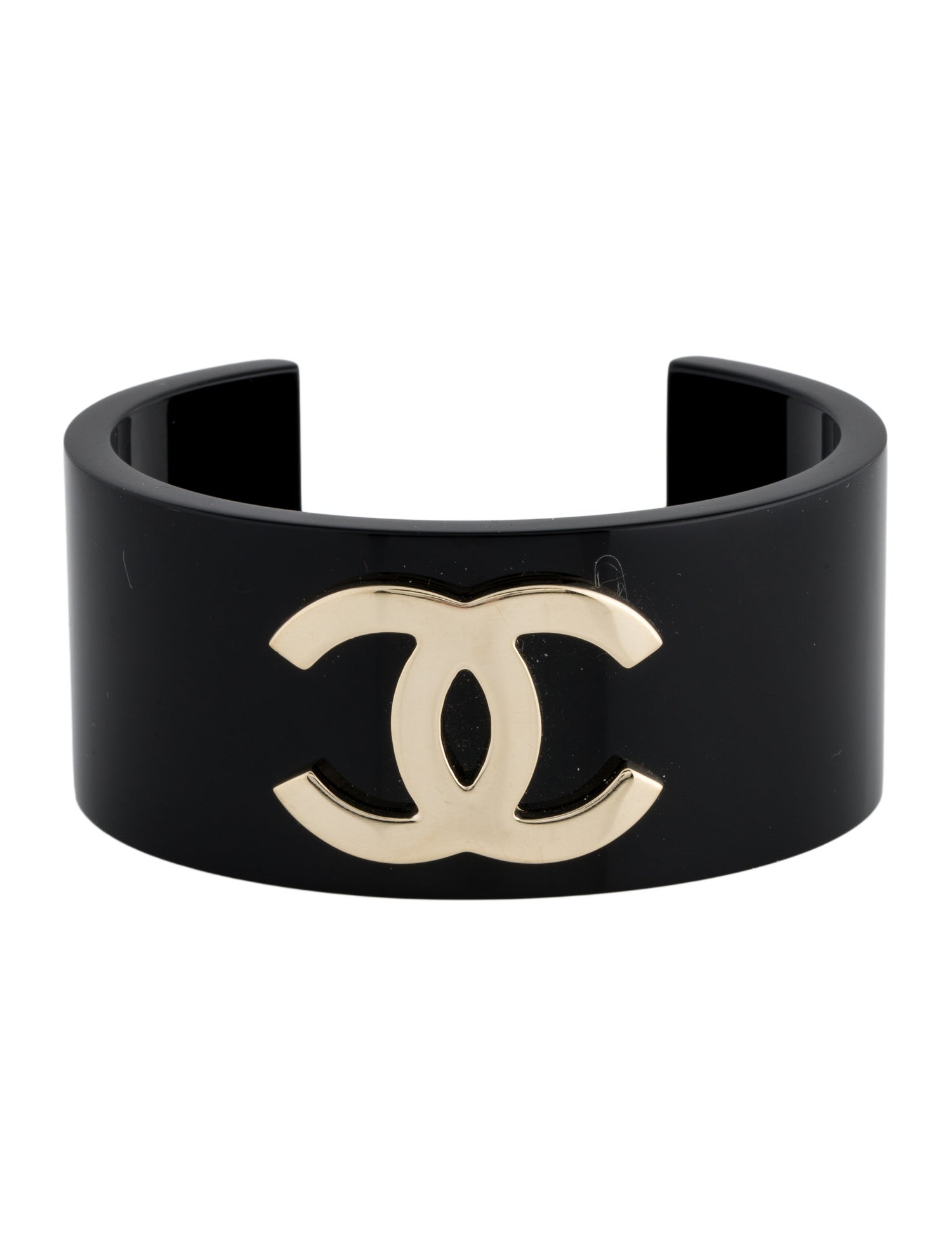 Chanel Resin CC Cuff Bracelet