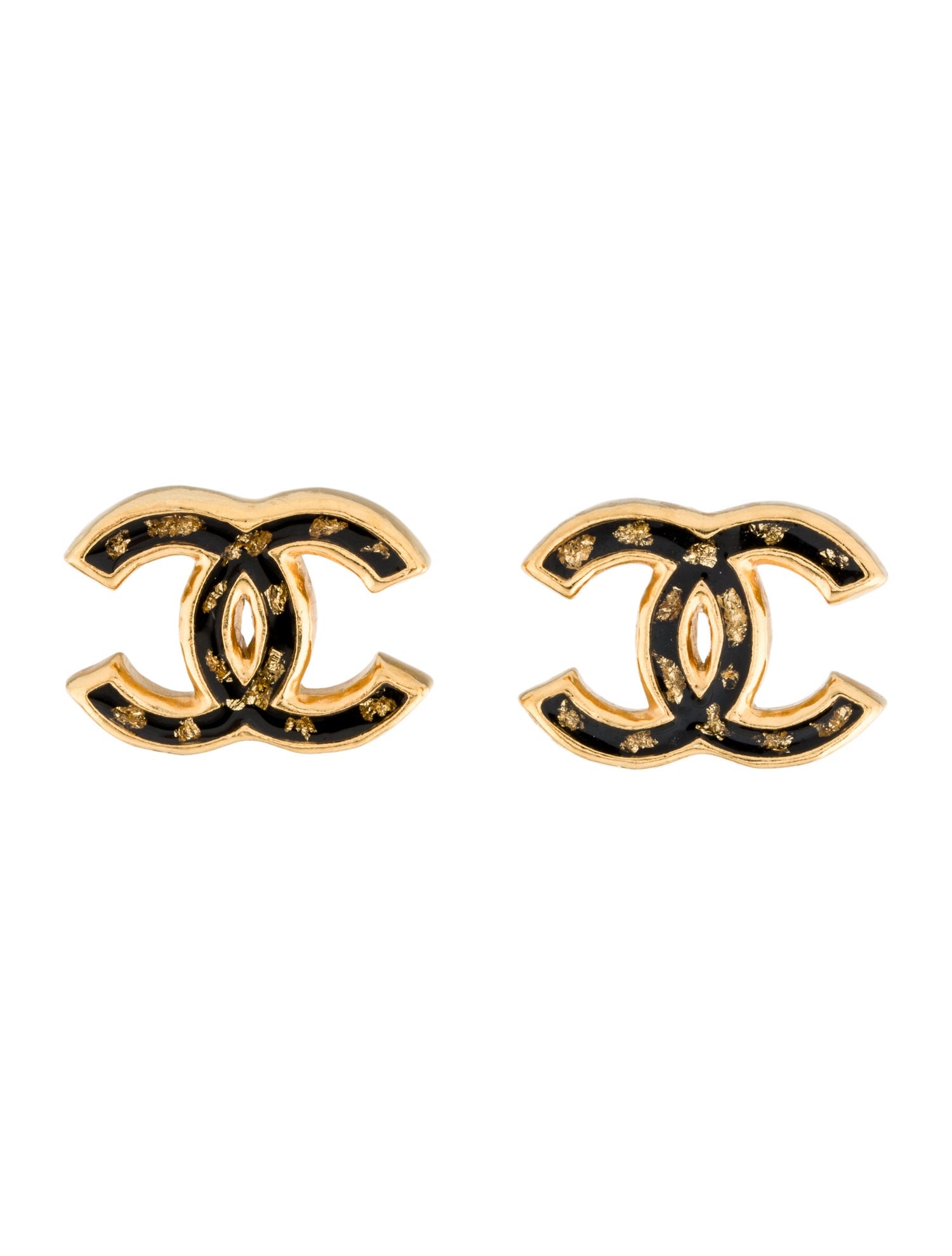 Chanel 2023 Resin CC Stud Earrings