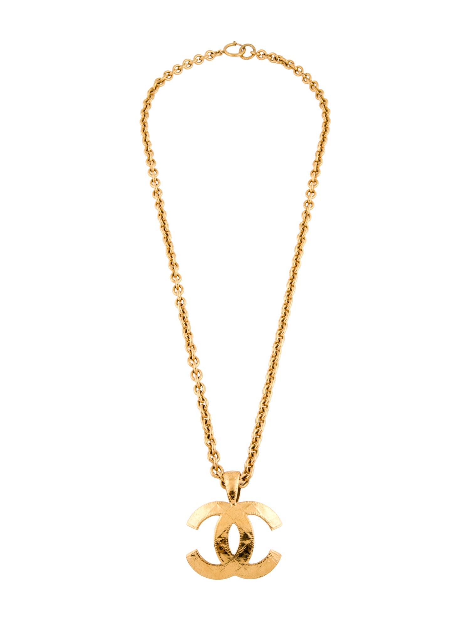 Chanel Vintage CC Pendant Necklace