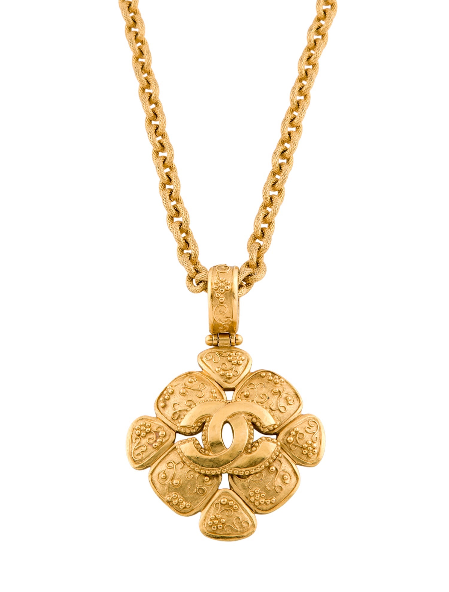 Chanel Vintage CC Pendant Necklace