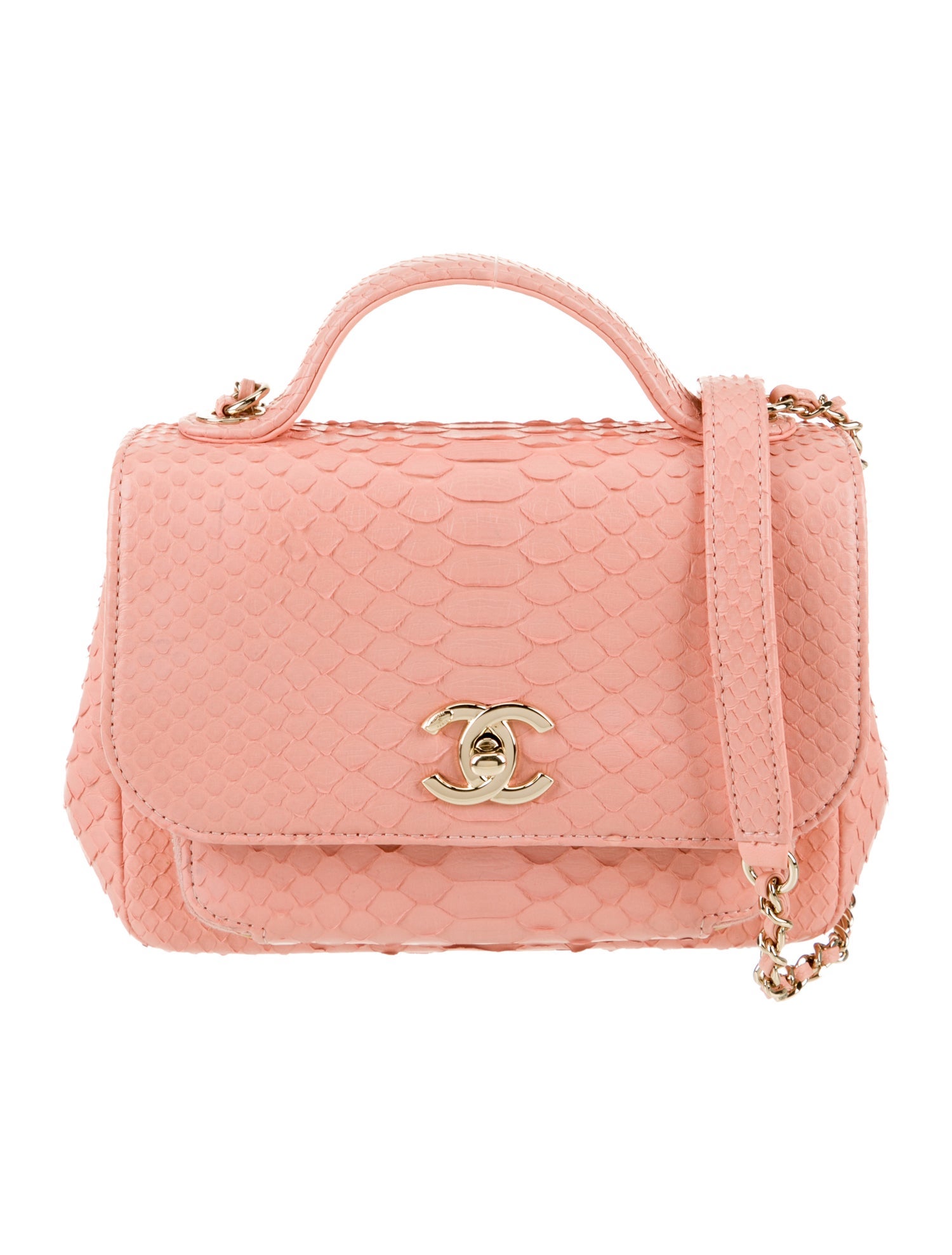 Chanel Small Business Affinity Python Flap Bag