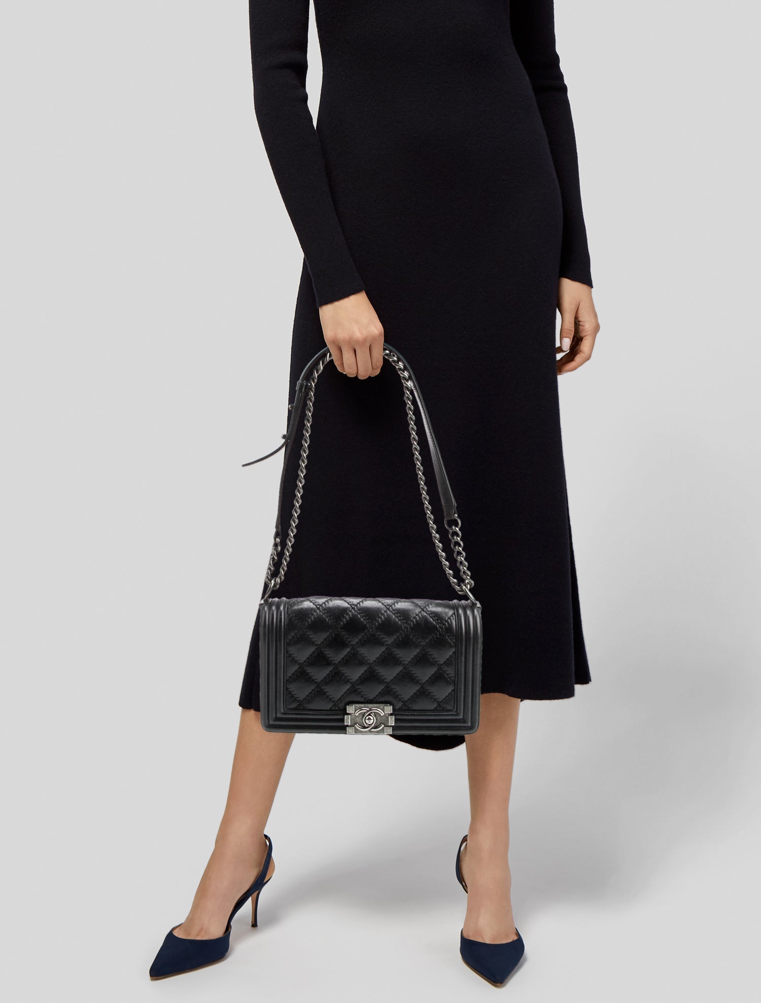 Chanel Medium Double Stitch Boy Bag