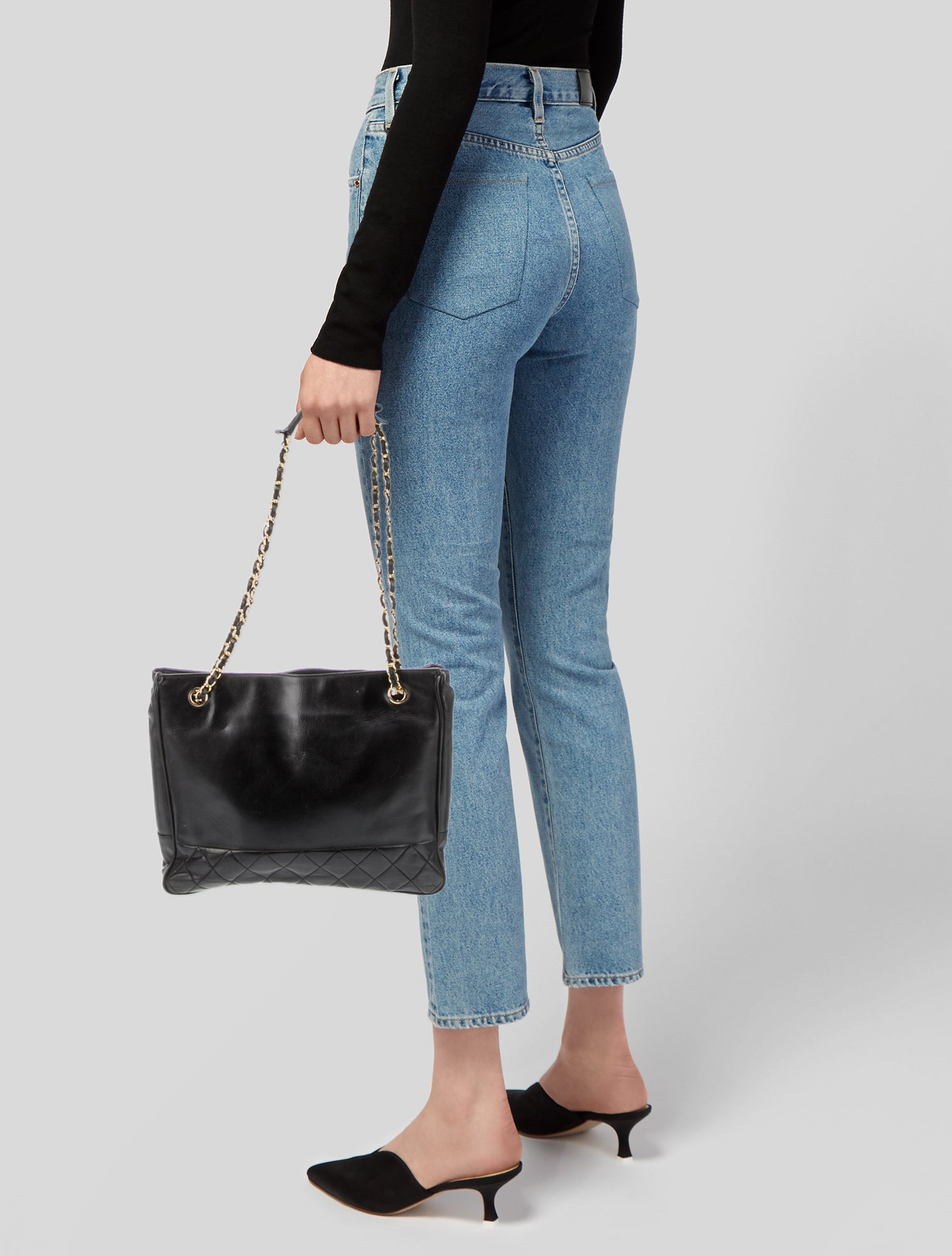 Chanel Lambskin Quilted Tote