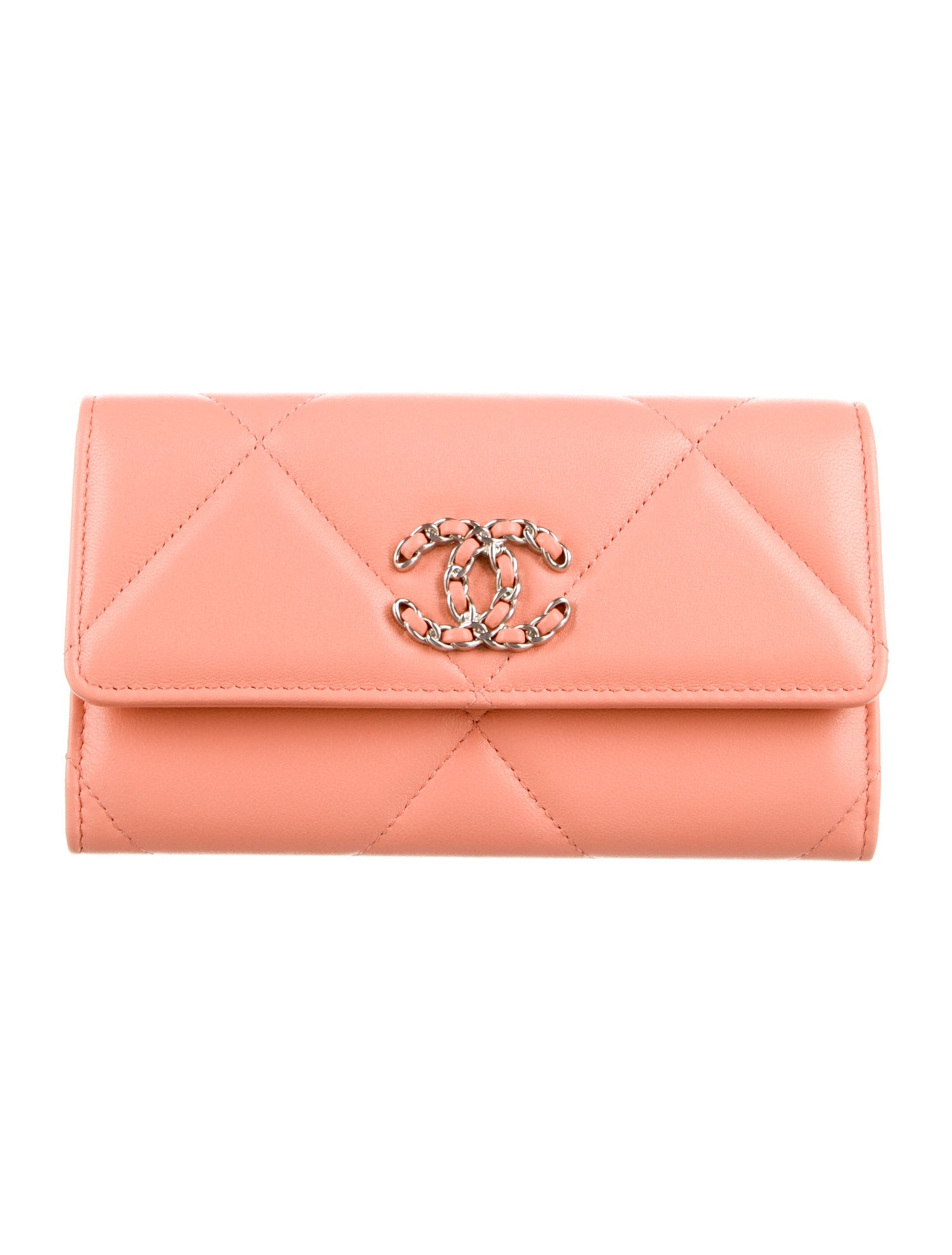 Chanel 19 Flap Wallet Interlocking CC Logo Wallet