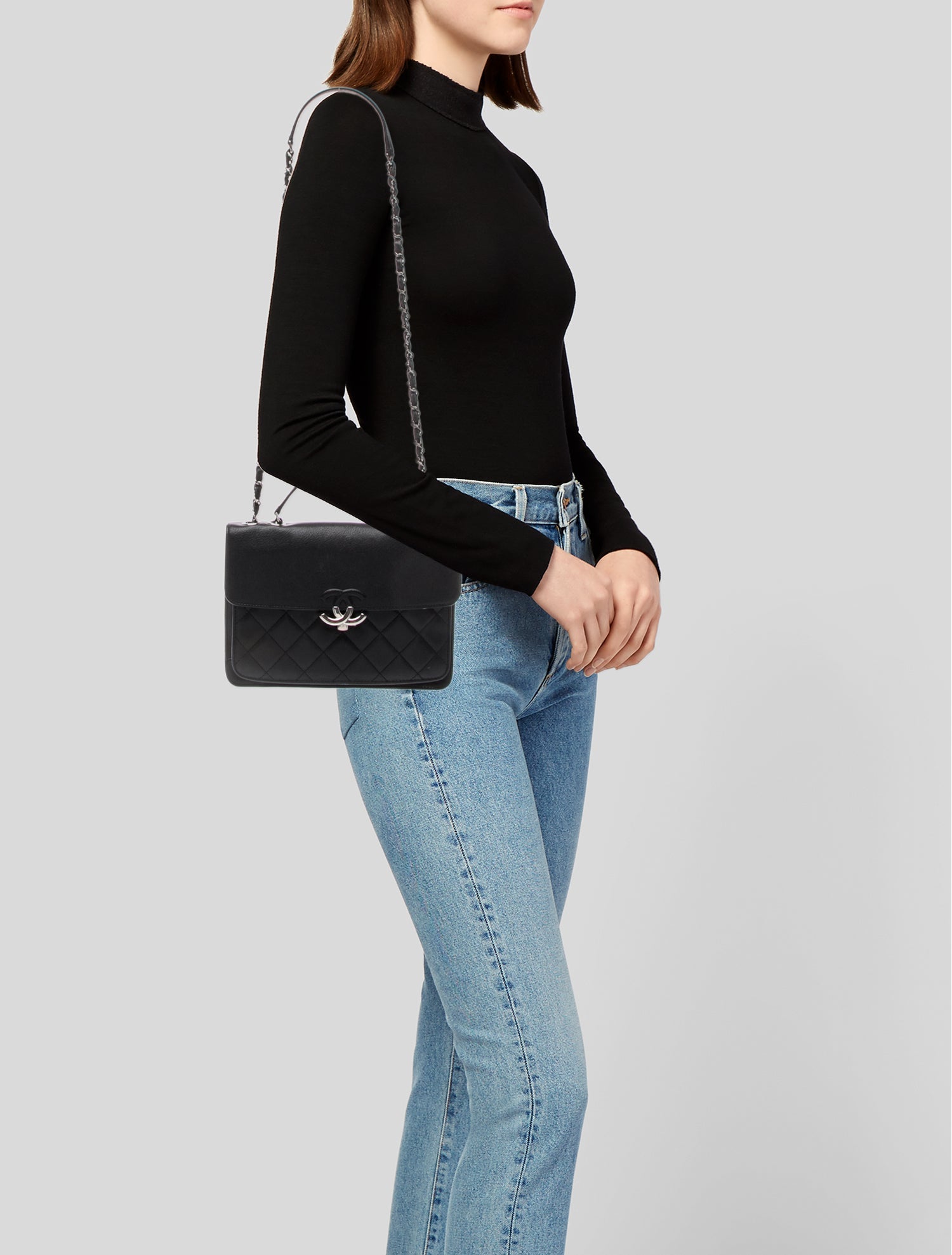 Chanel Quilted Large Box Flap Bag
