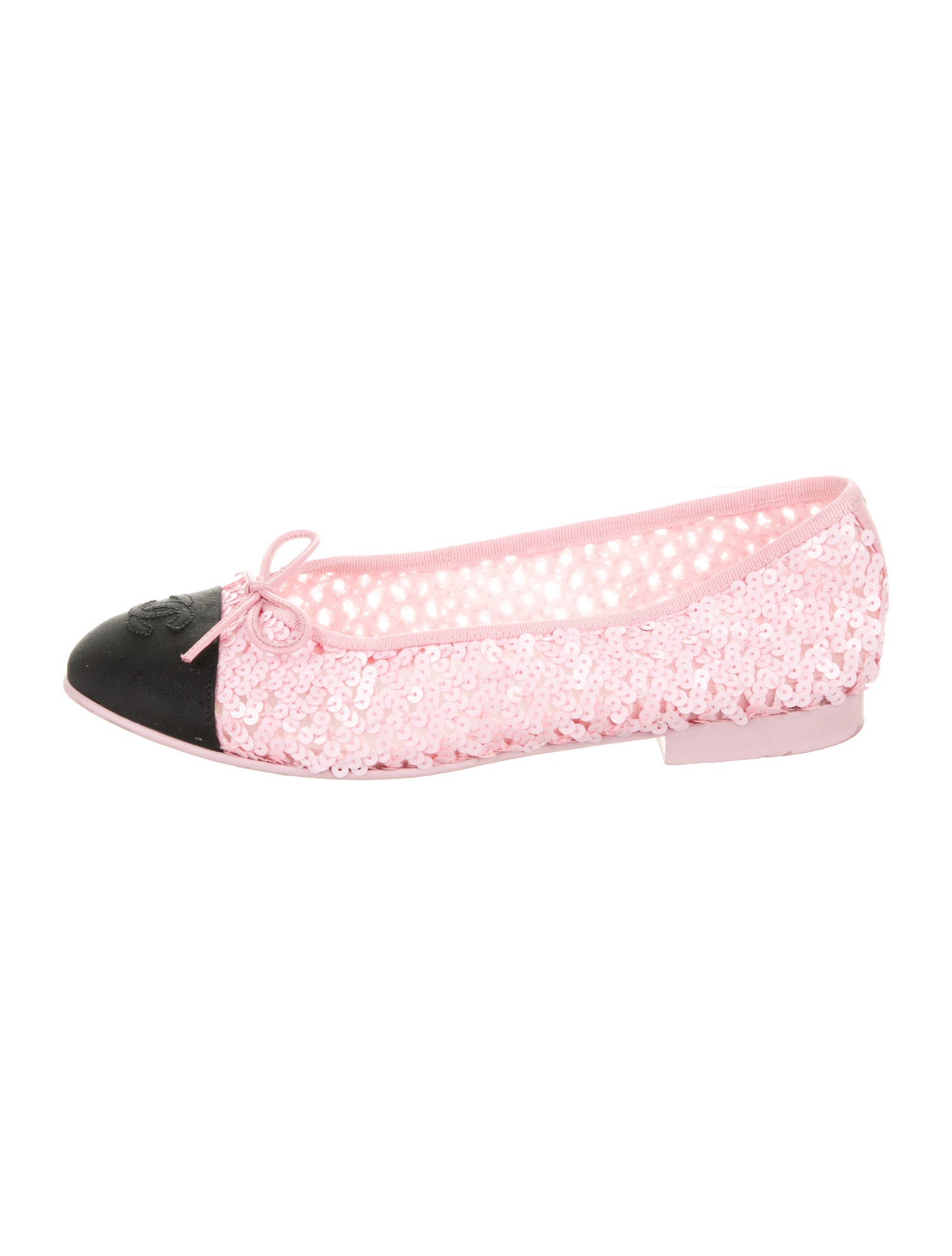 Chanel Sequins Patterned Ballet Flats