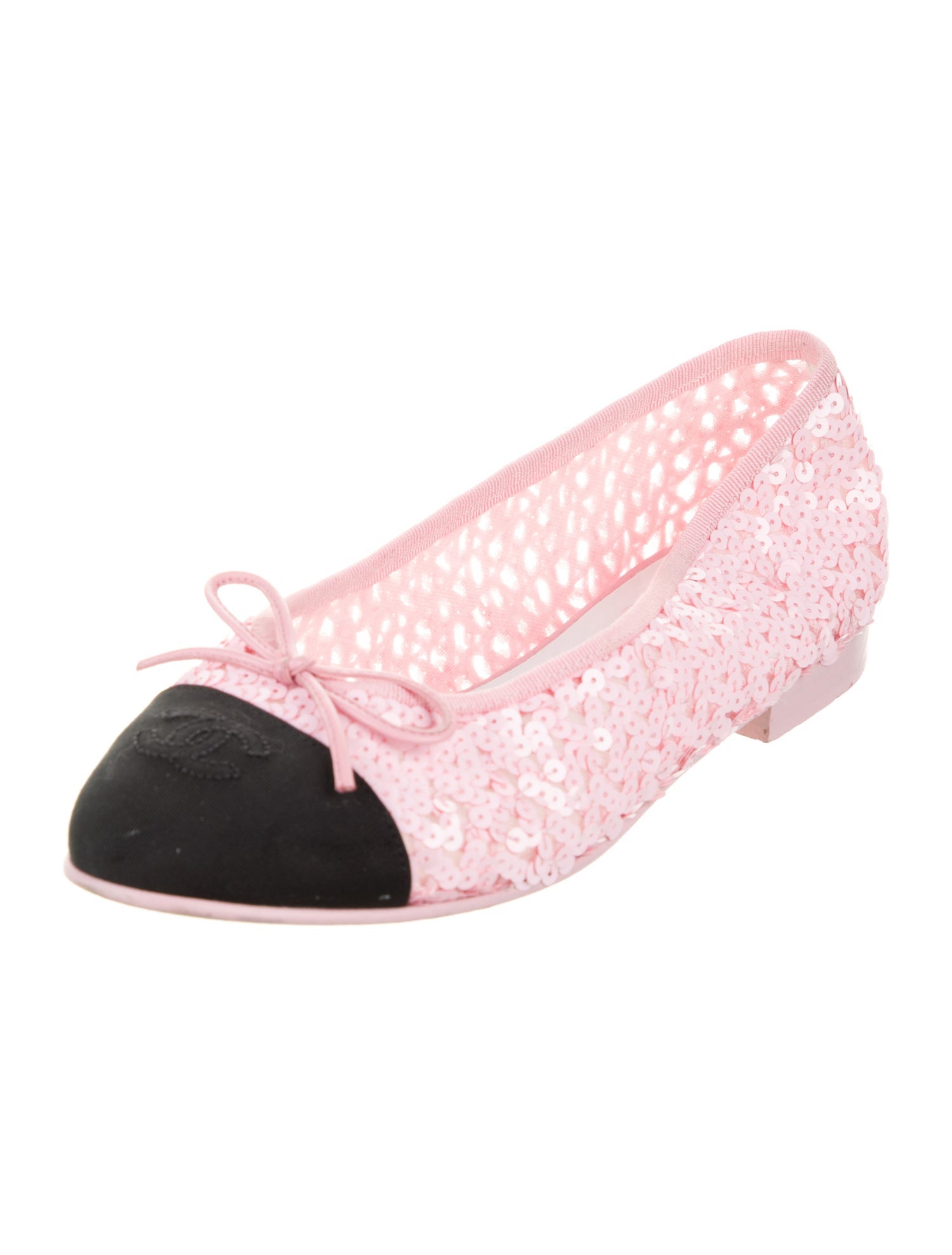 Chanel Sequins Patterned Ballet Flats
