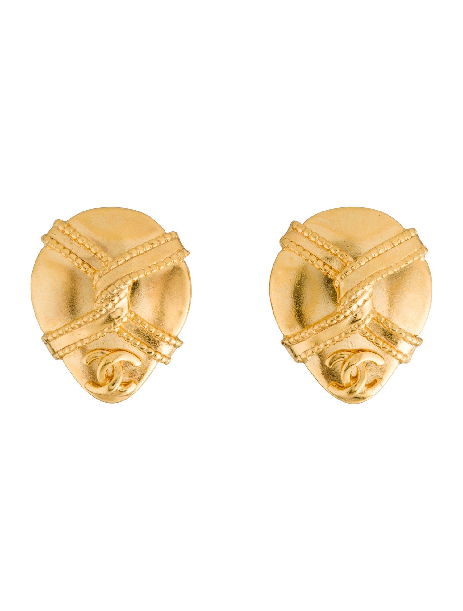 Chanel Vintage CC Clip-On Earrings