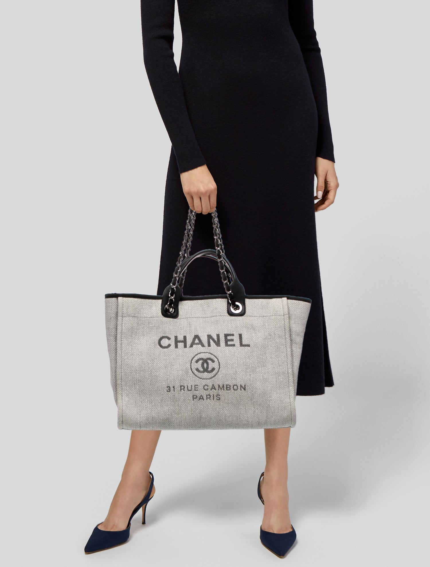 Chanel Medium Deauville Shopping Tote