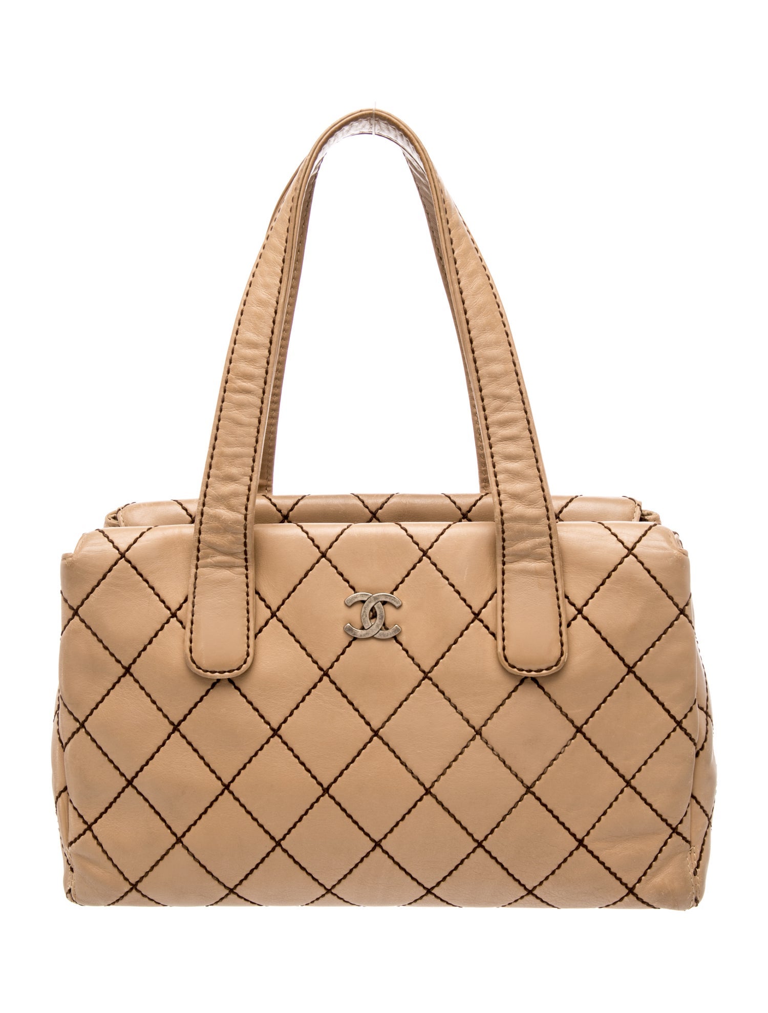 Chanel Quilted Wild Stitch Handle Bag