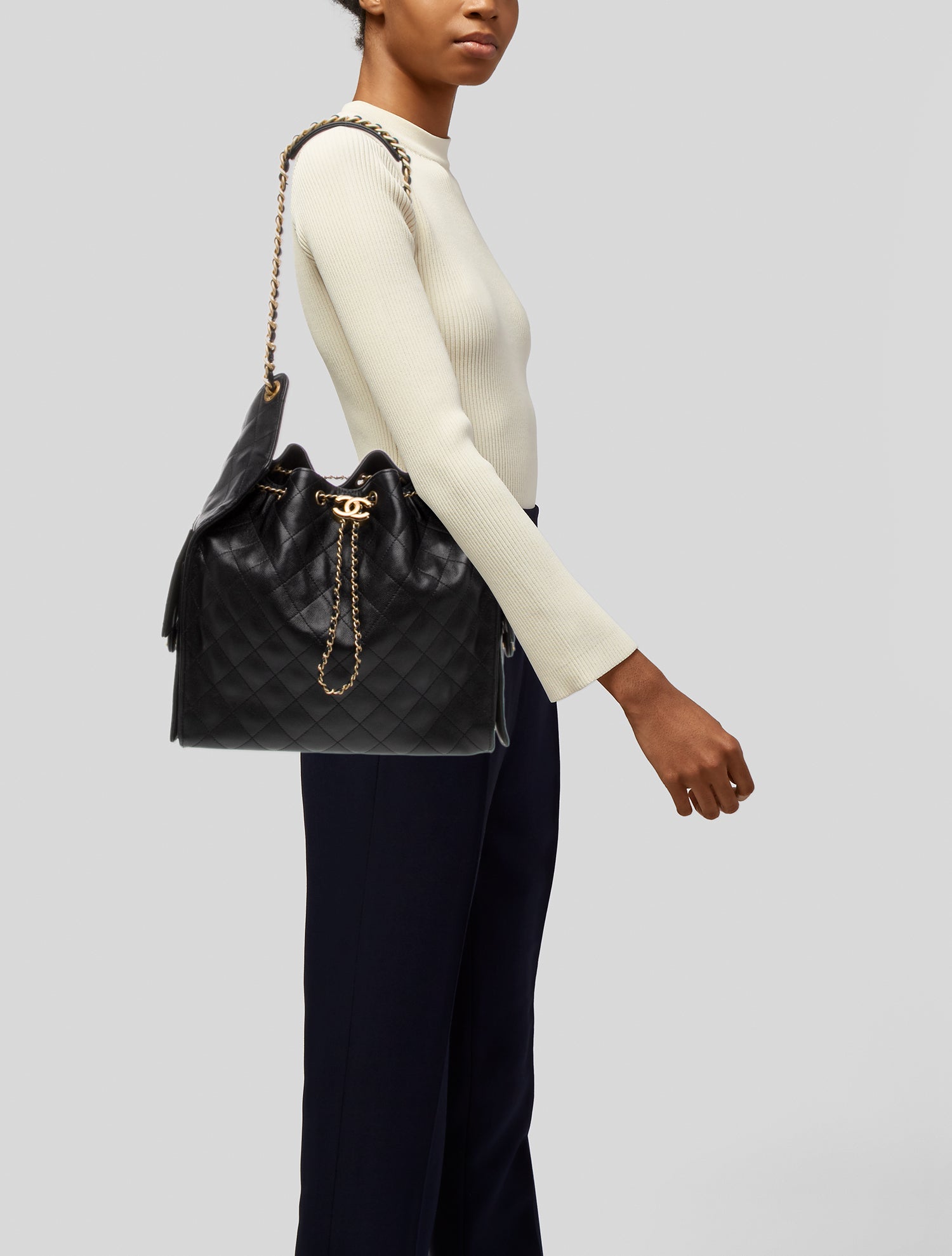 Chanel Medium 25 Hobo w/ Pouch