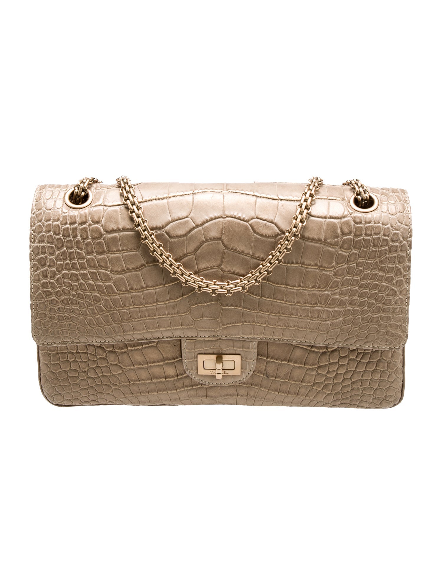 Chanel Reissue 226 Alligator Double Flap Bag
