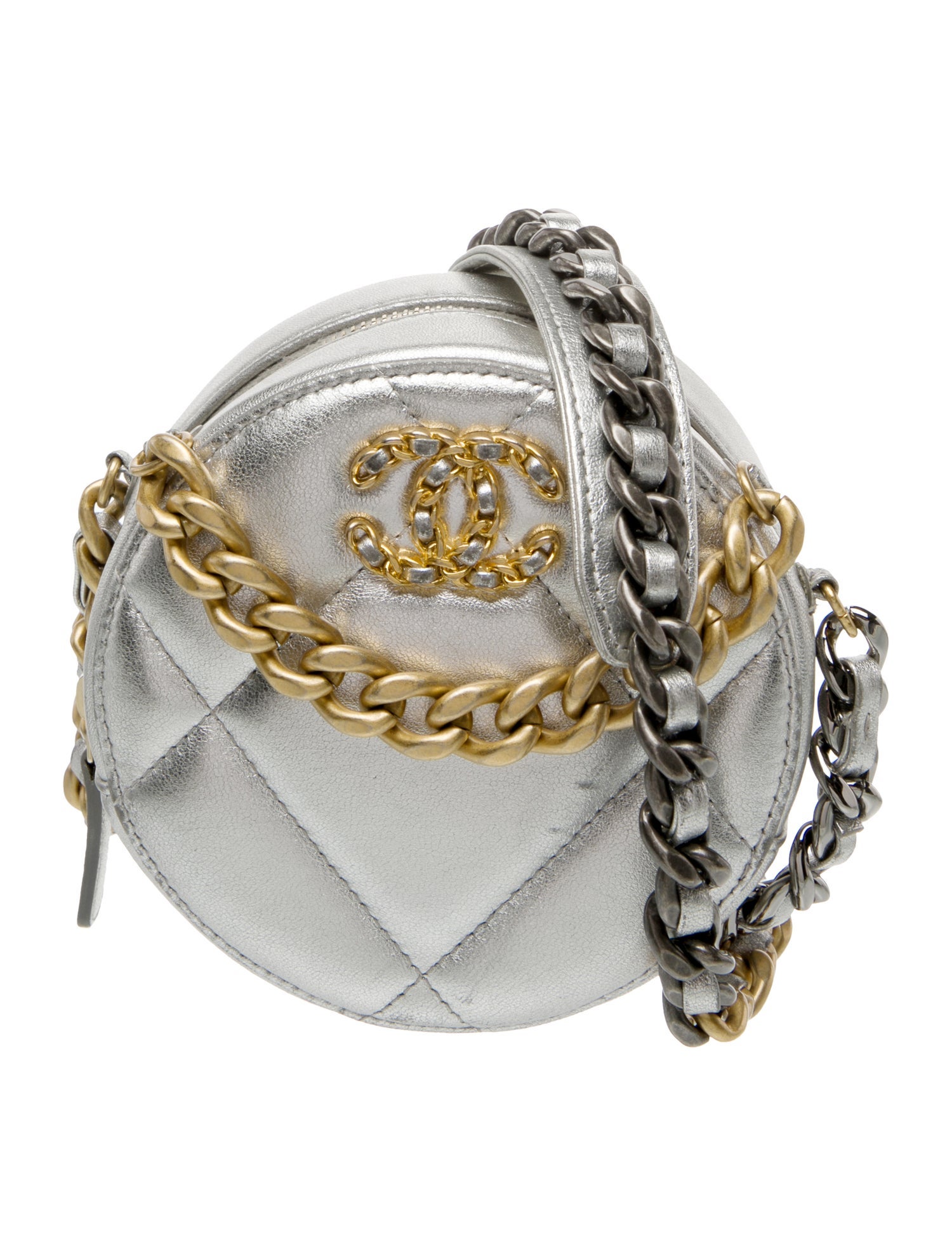 Chanel 19 Round Clutch w/Chain