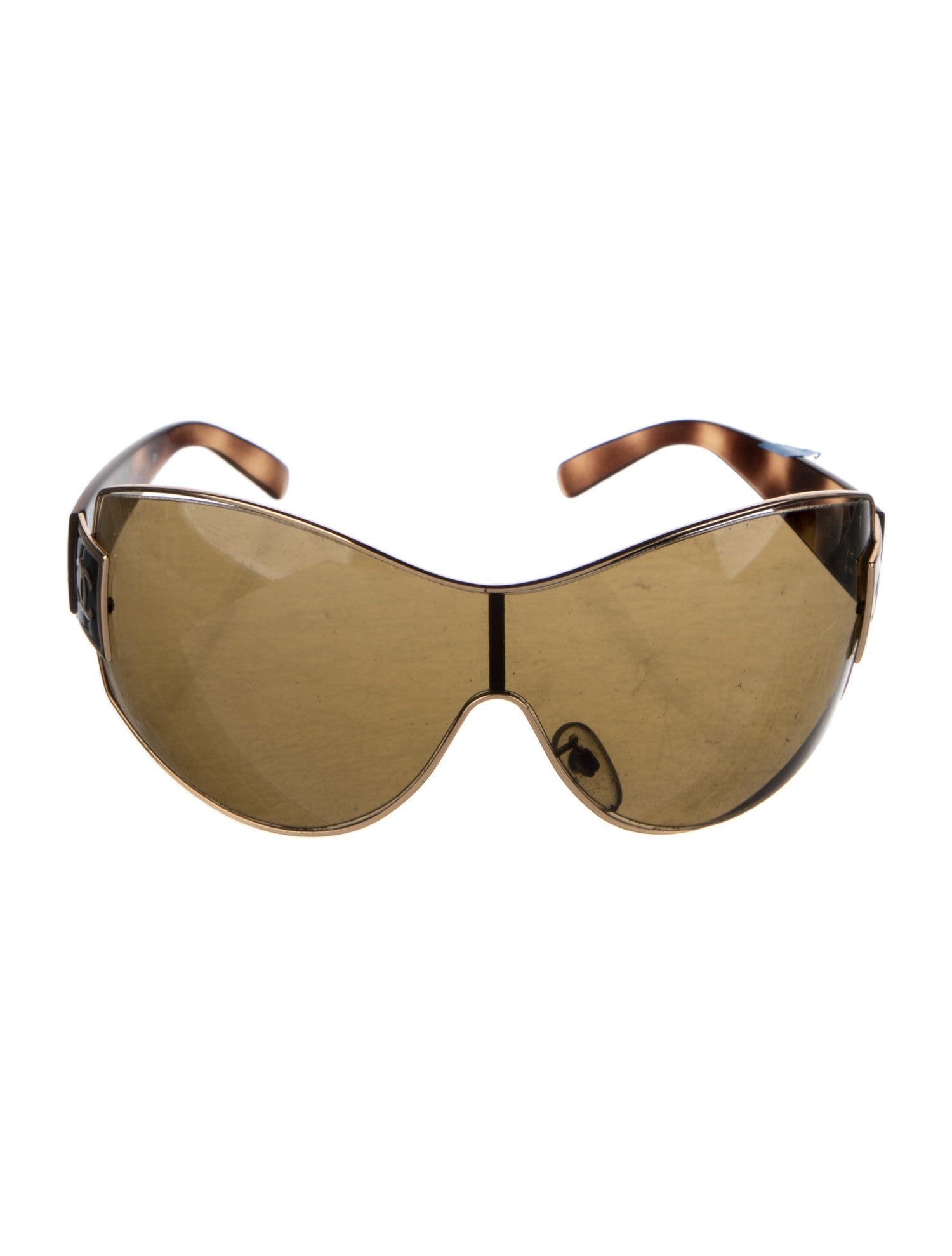 Chanel Interlocking CC Logo Shield Sunglasses