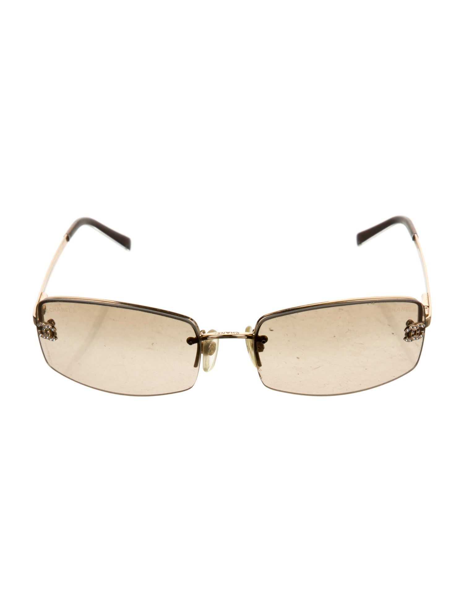 Chanel Interlocking CC Logo Square Sunglasses