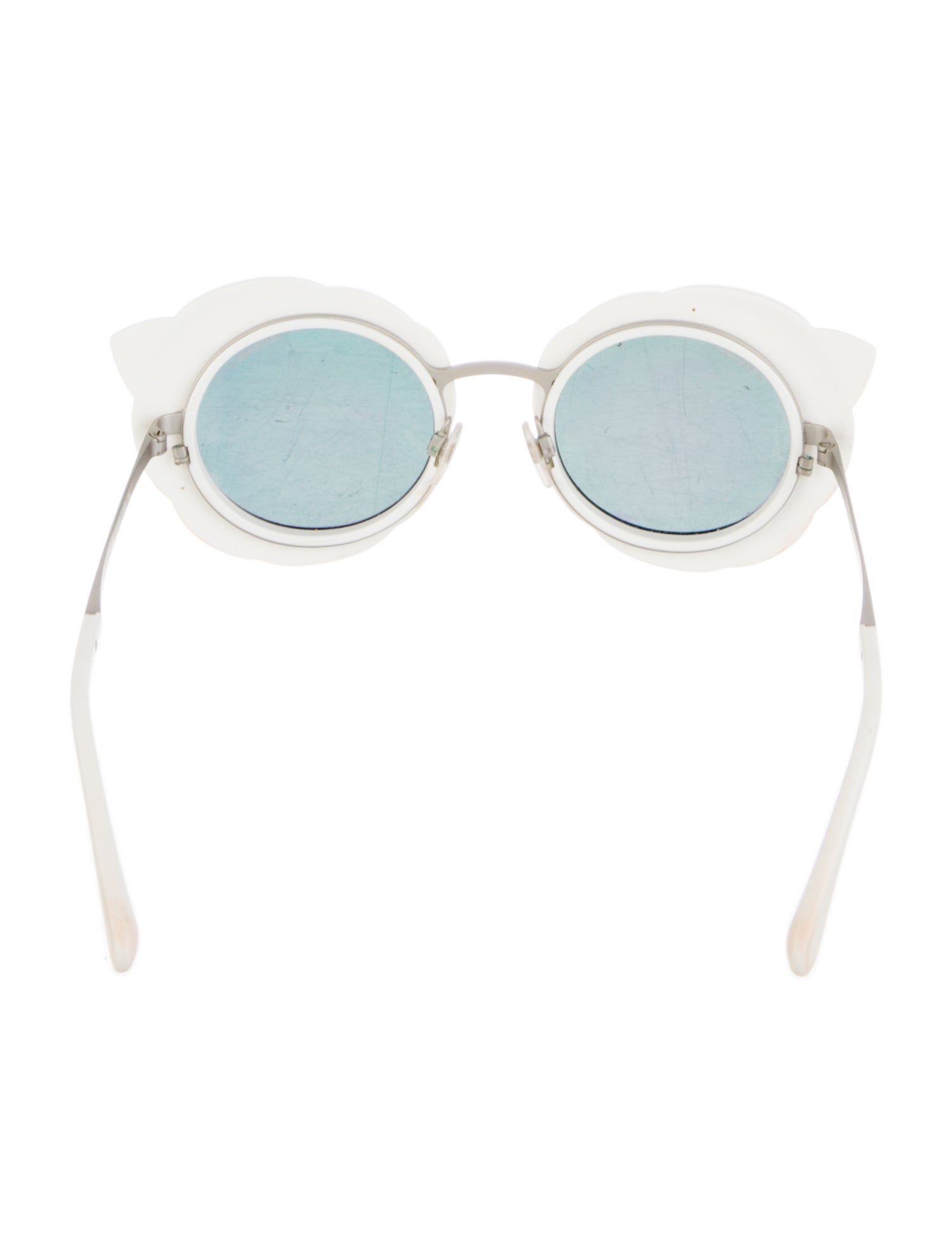 Chanel Vintage Camellia Accent Sunglasses