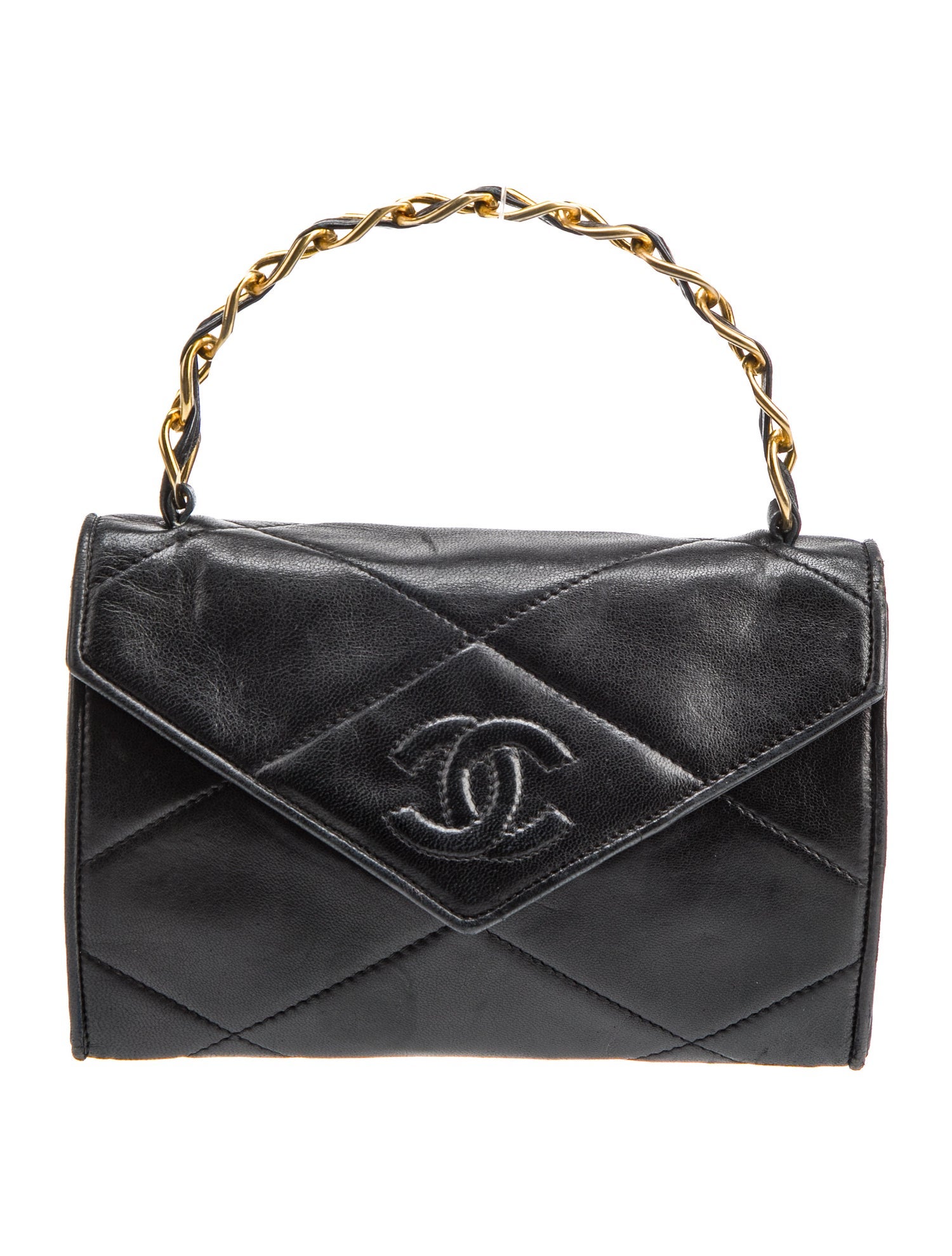 Chanel Quilted Lambskin Mini CC Top Handle Bag