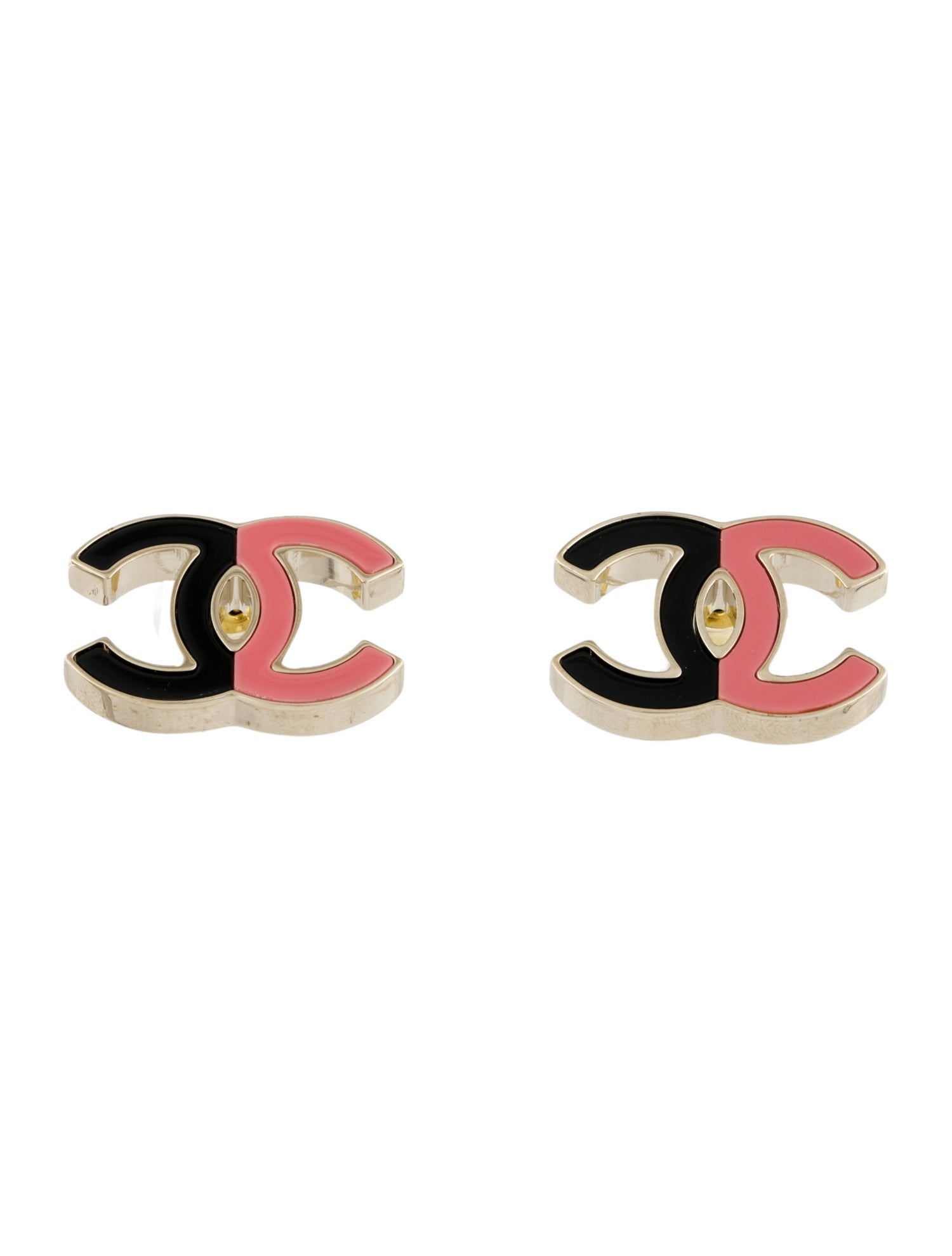 Chanel 2023 Resin CC Stud Earrings