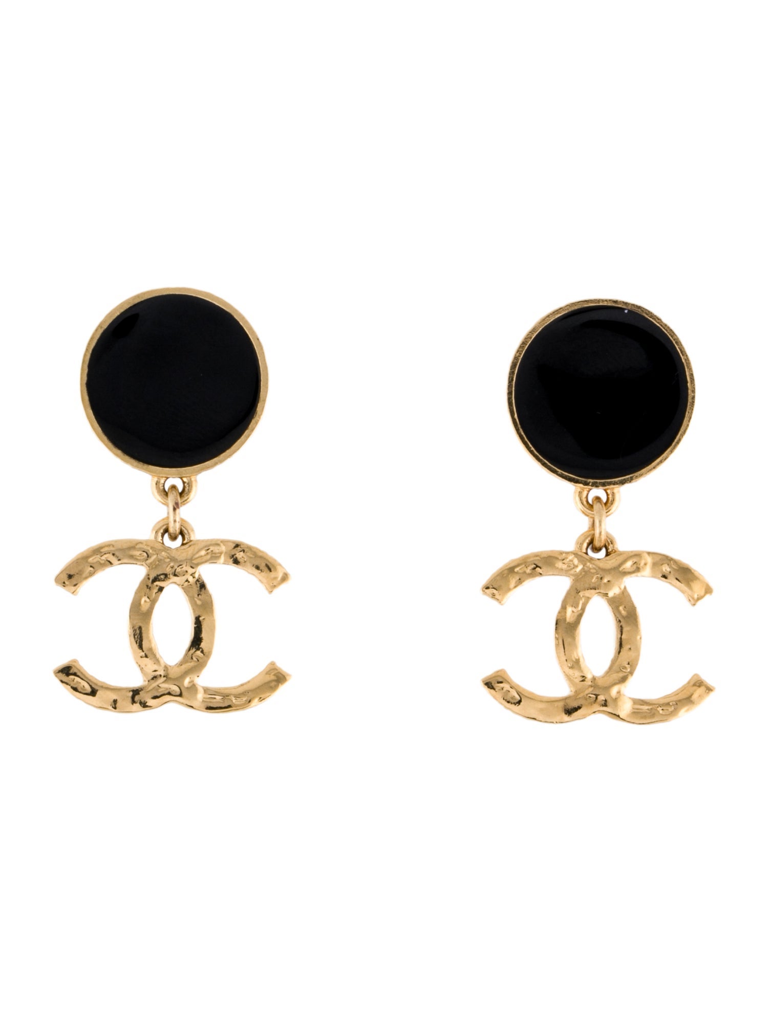 Chanel 2024 Resin CC Drop Earrings