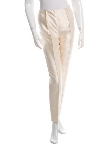 Chanel Straight Leg Silk Pants