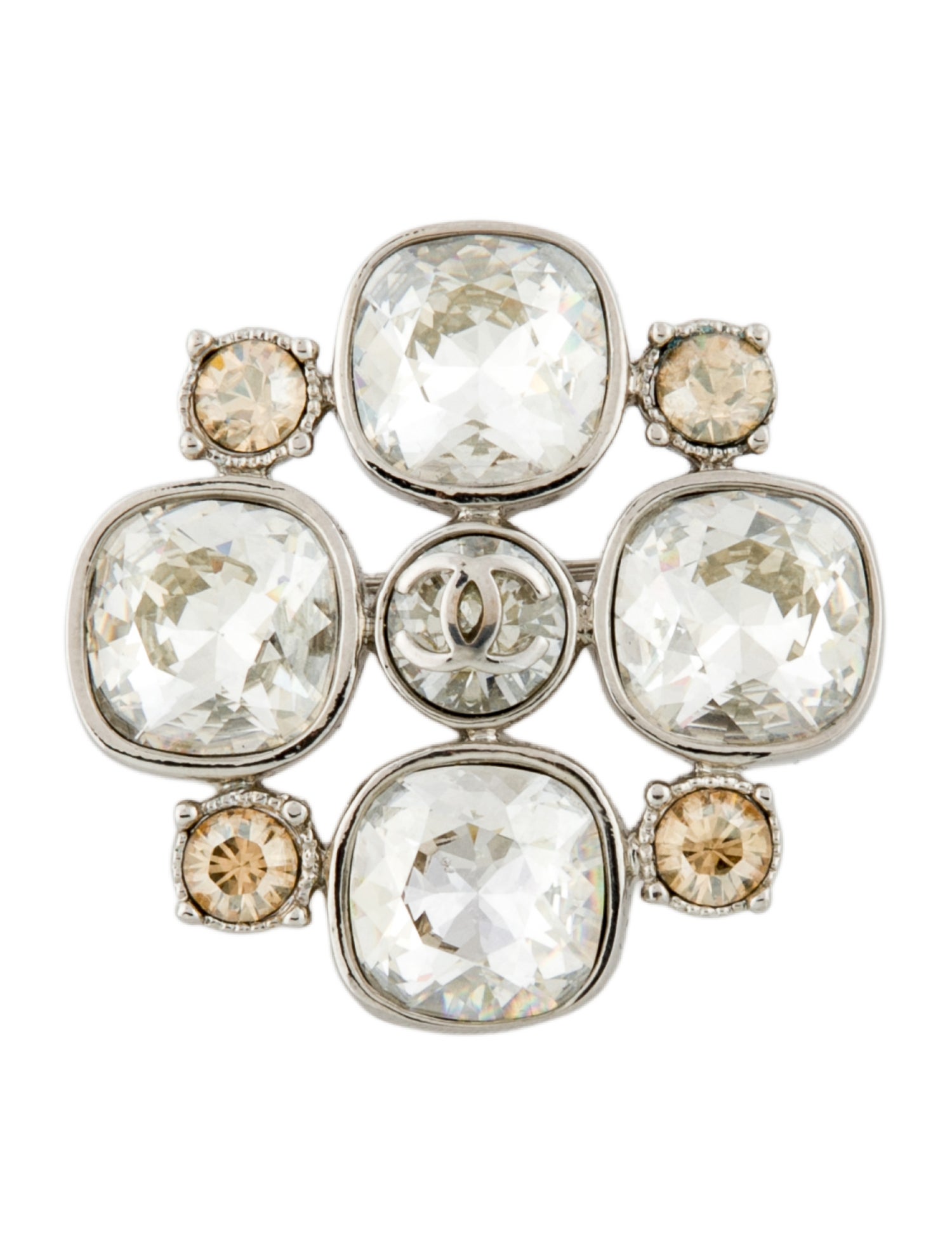 Chanel Strass CC Brooch