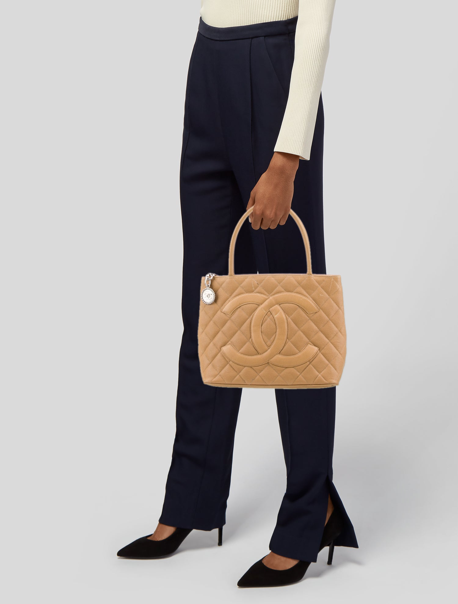 Chanel Caviar Medallion Tote