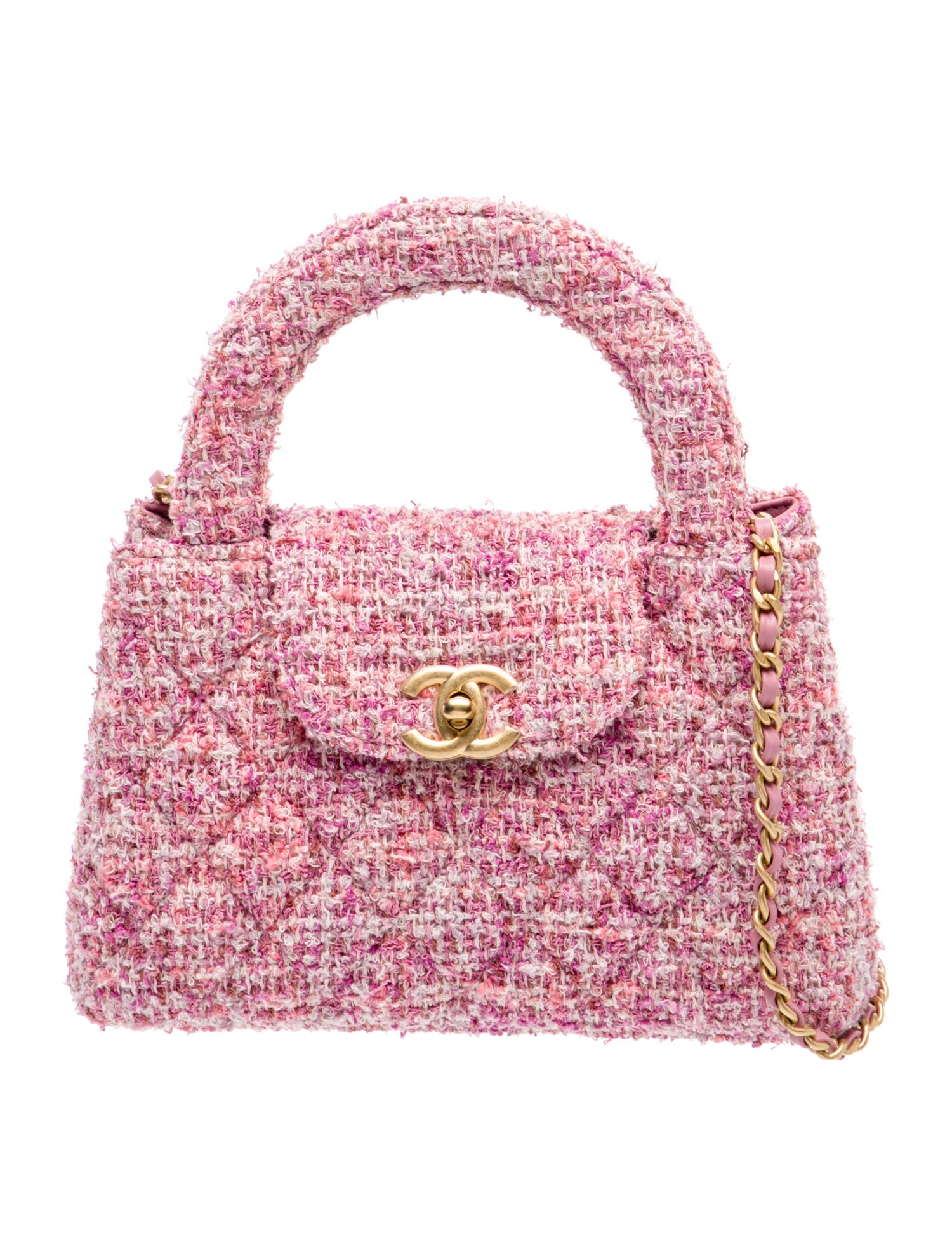 Chanel 2024 Mini Tweed Kelly Shopper