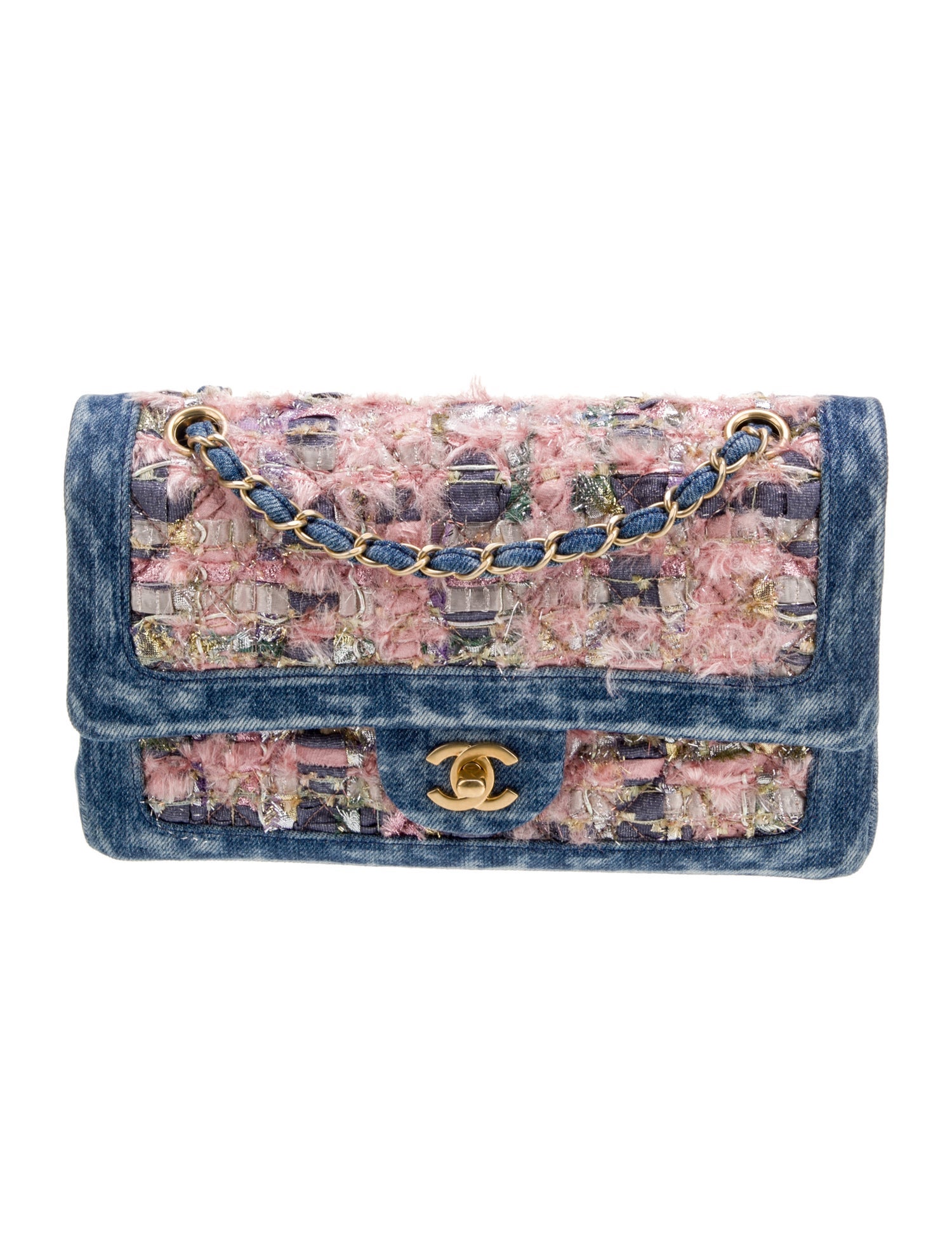 Chanel Medium Denim Tweed Flap Bag