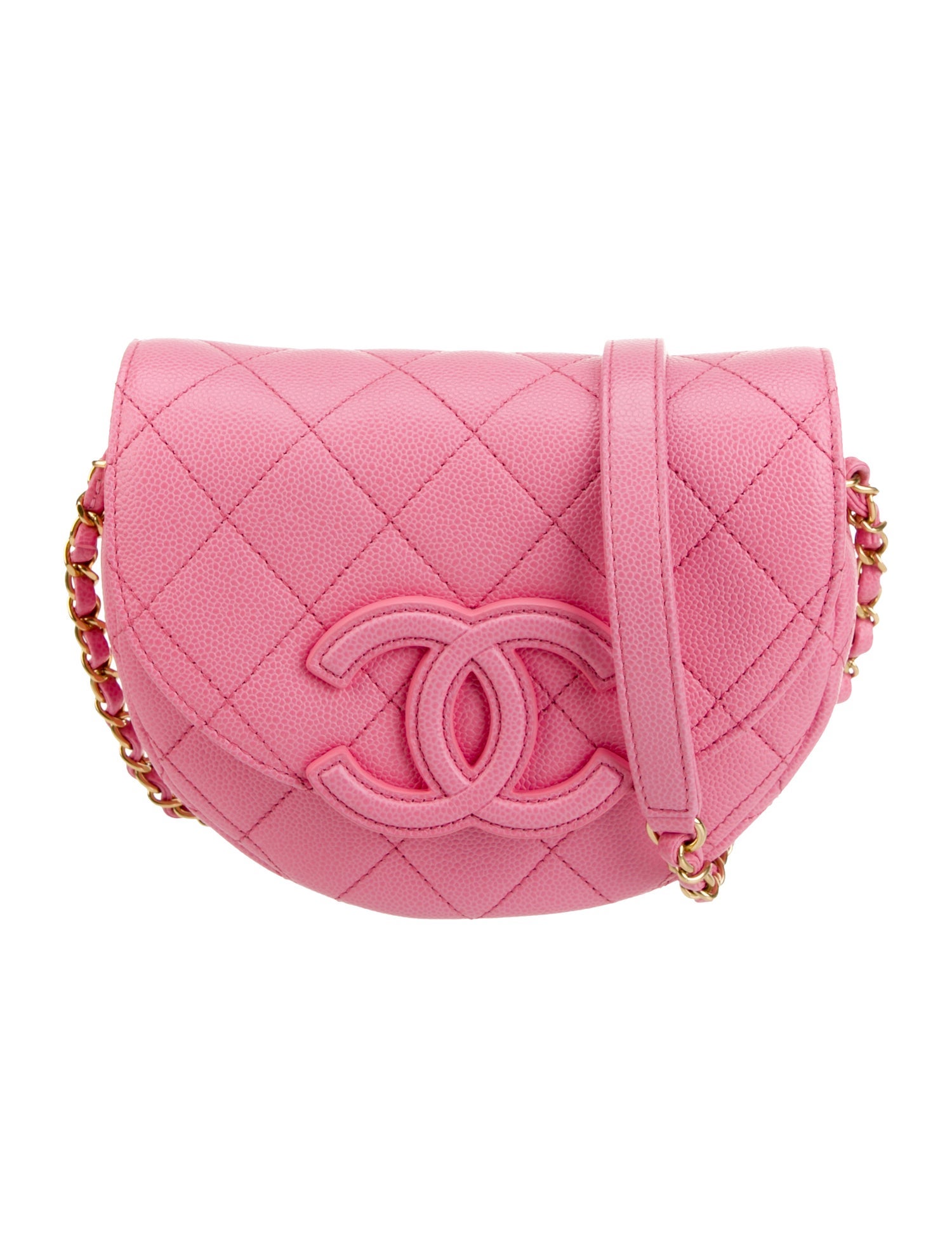 Chanel Kiss Lock Accordion Bag - Pink Shoulder Bags, Handbags
