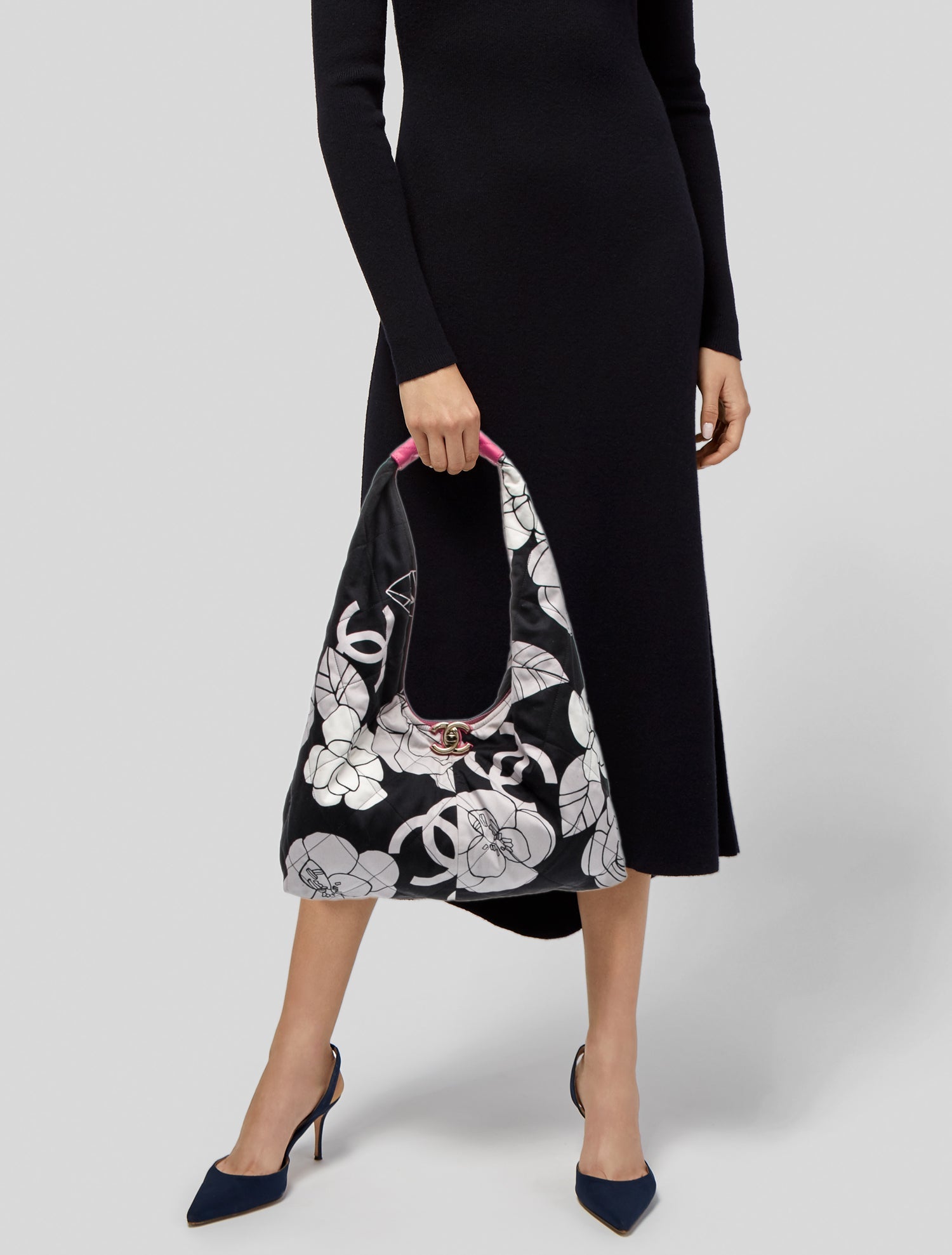 Chanel Camellia Hobo w/Pouch