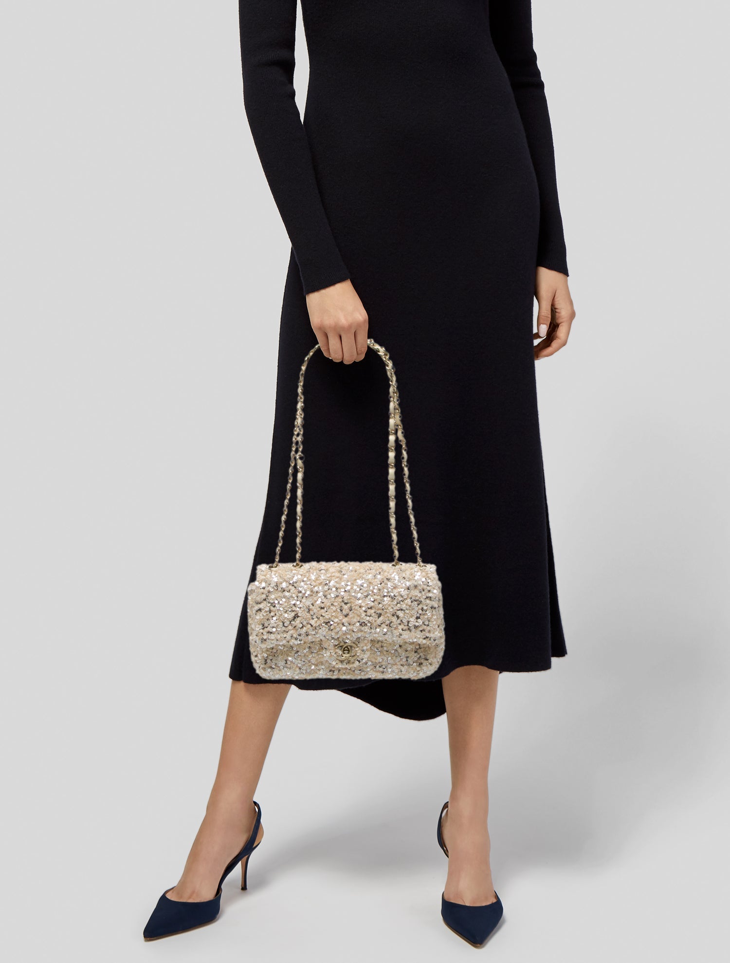 Chanel Small Sequin CC Flap Bag