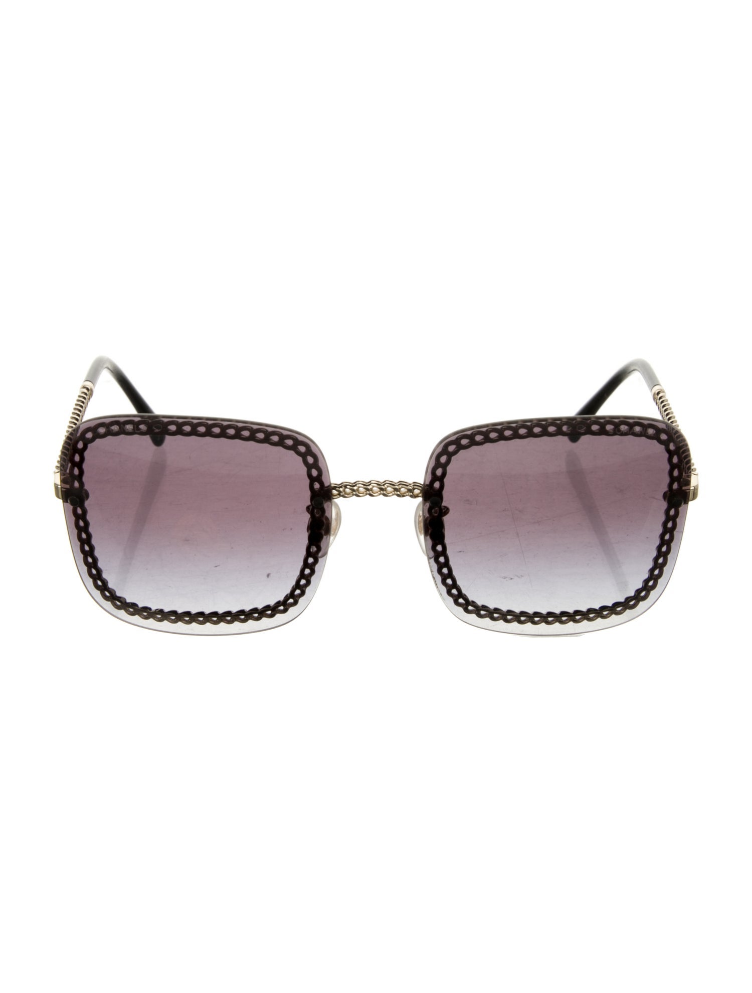 Chanel Interlocking CC Logo Square Sunglasses