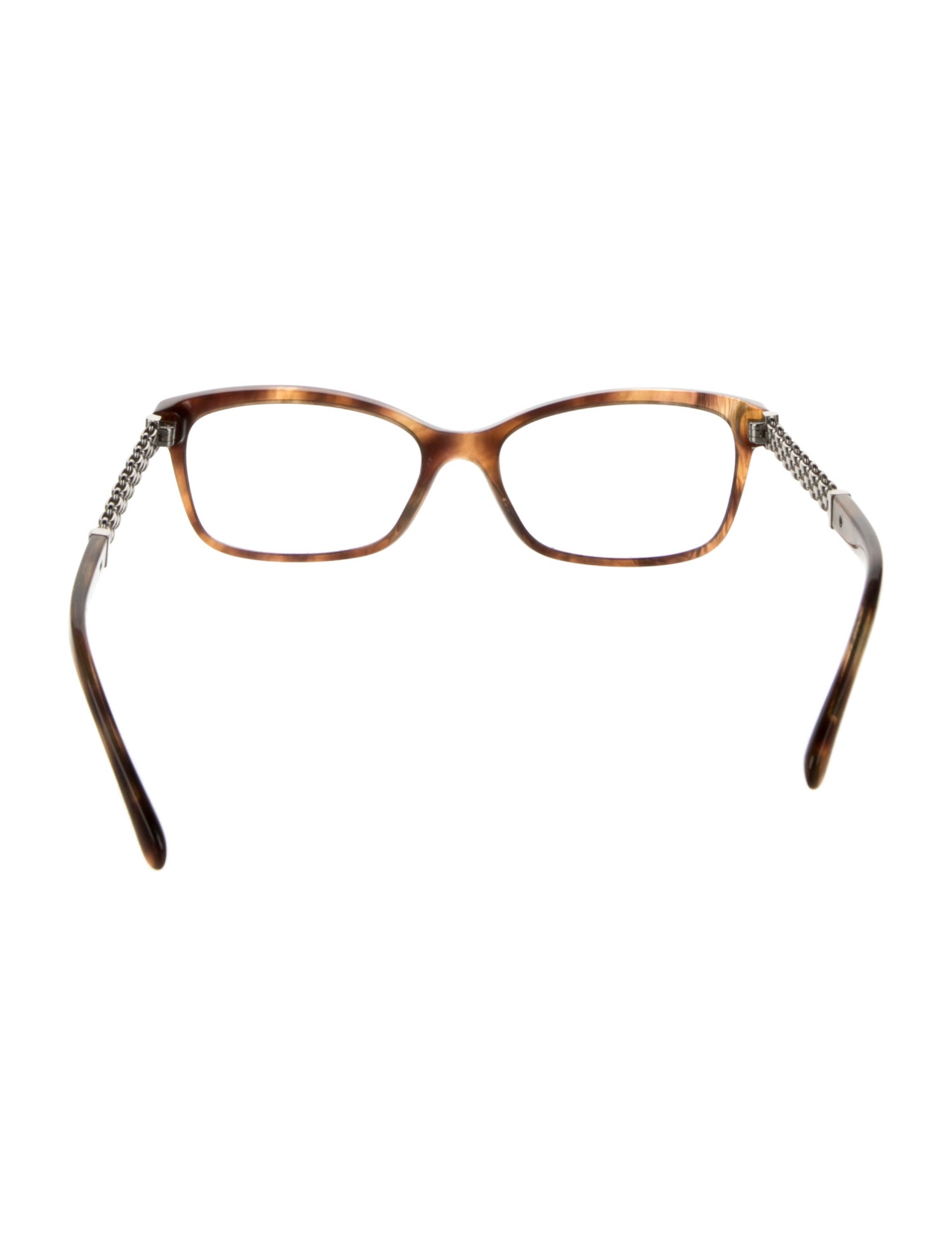 Chanel Chain-Link Accent Square Eyeglasses