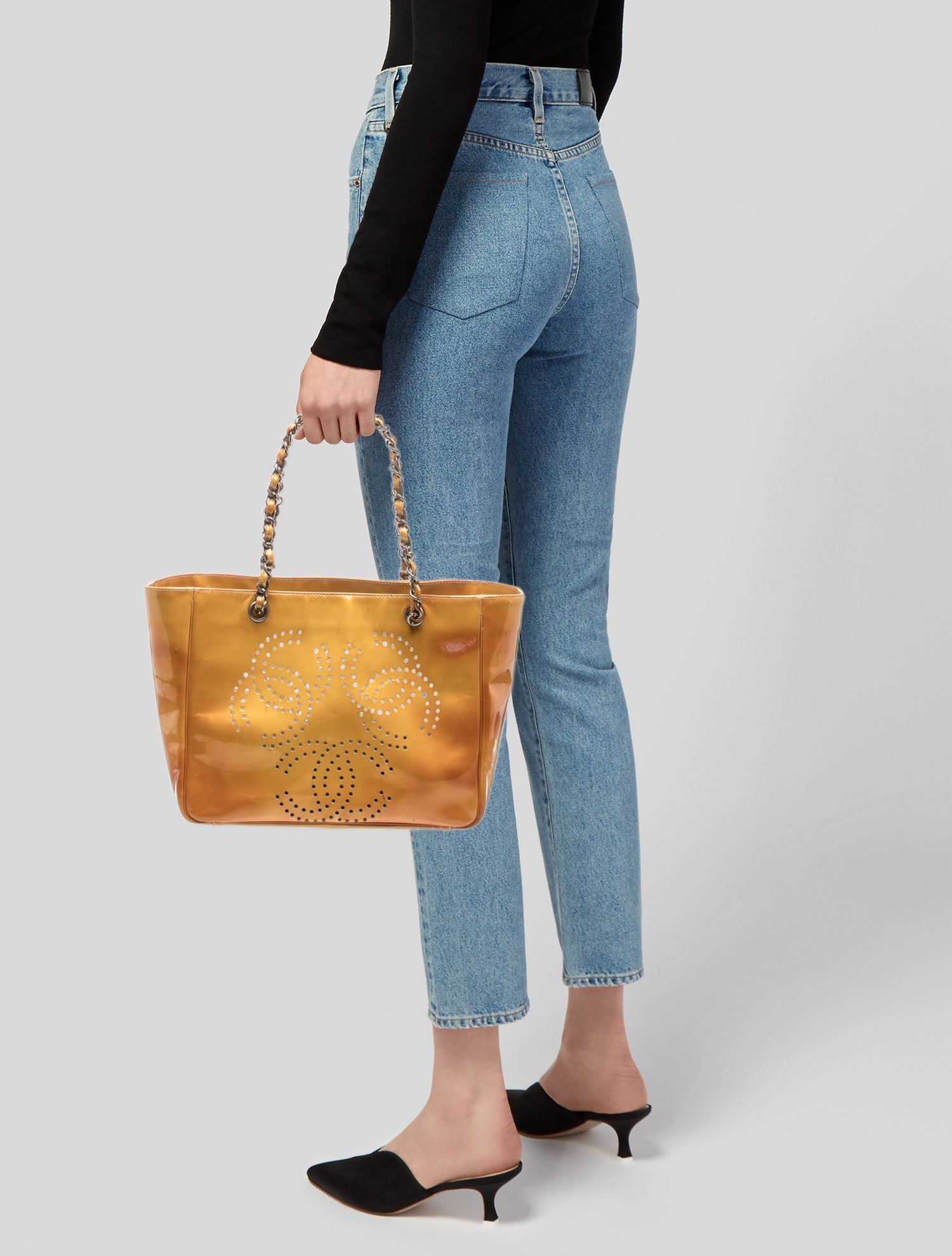 Chanel Triple CC Patent Leather Tote