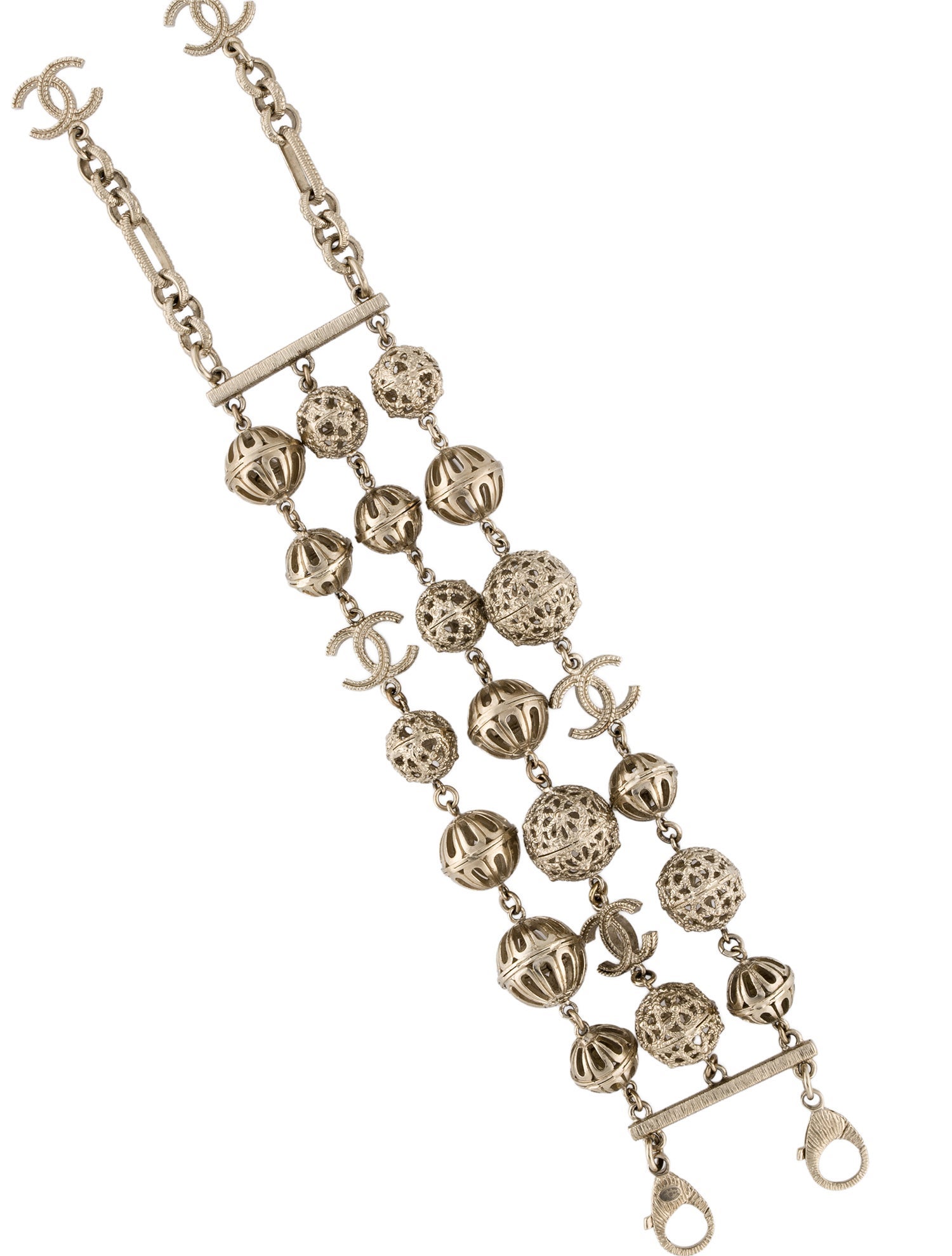 Chanel CC Ornament Ball Multistrand Bracelet