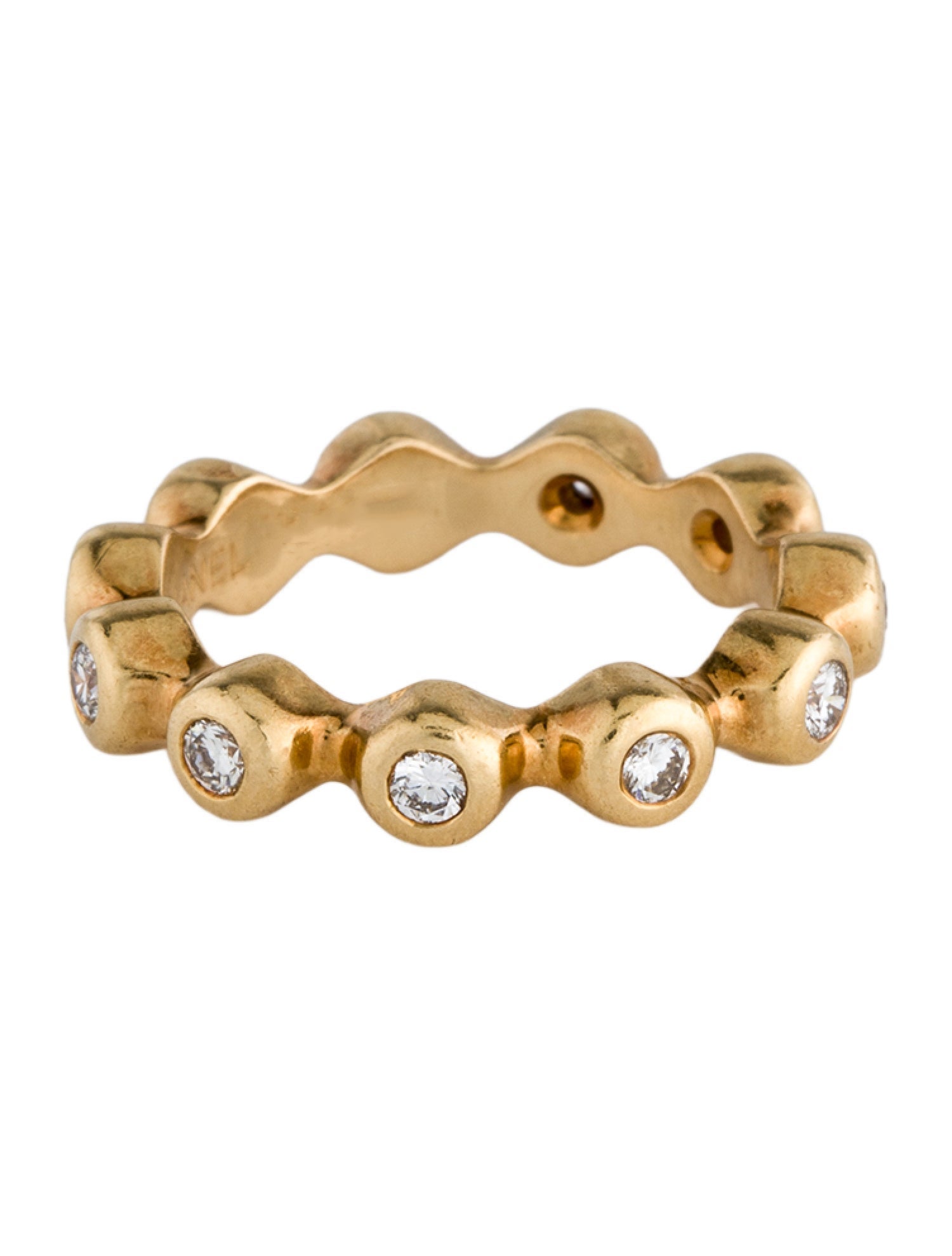 Chanel Vintage 18K Diamond Boules Ring