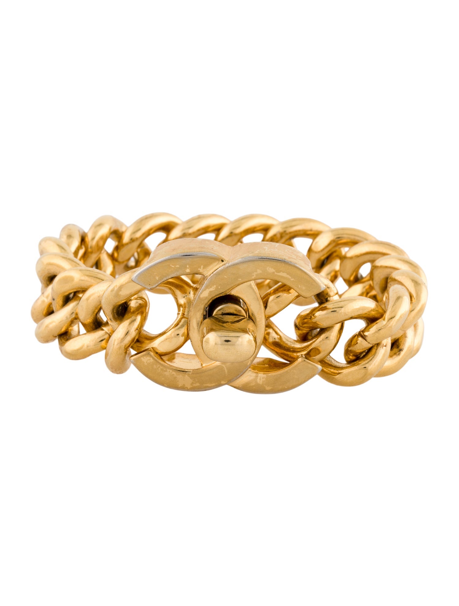 Chanel Vintage CC Link Bracelet