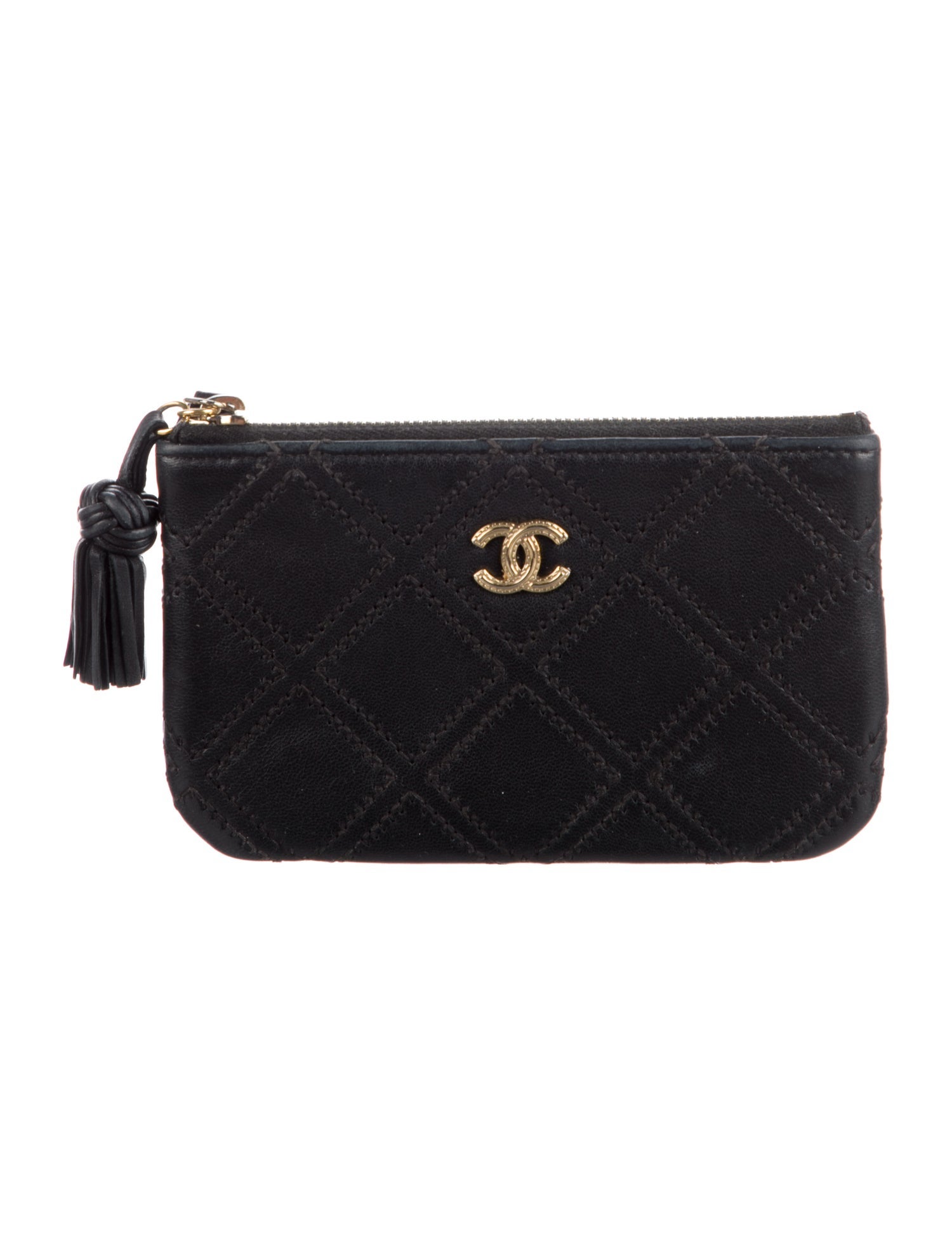 Chanel Double Stitch O Pouch