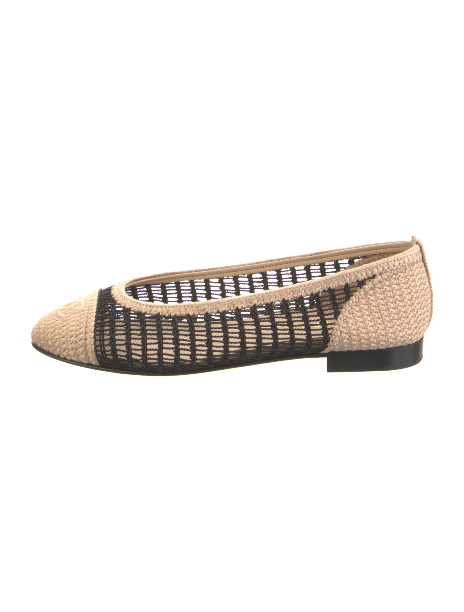 Chanel 2025 Interlocking CC Logo Ballet Flats