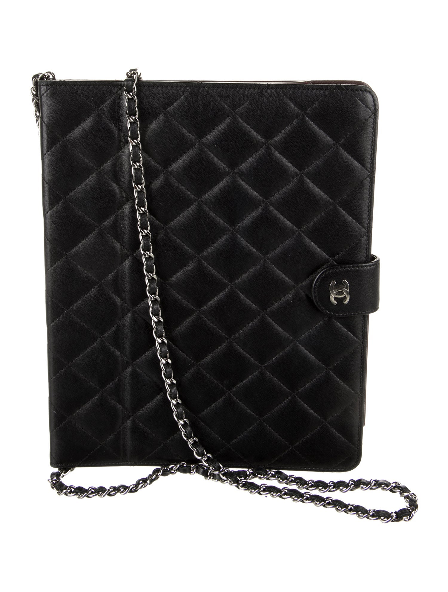 Chanel Quilted iPad Case w/ Strap