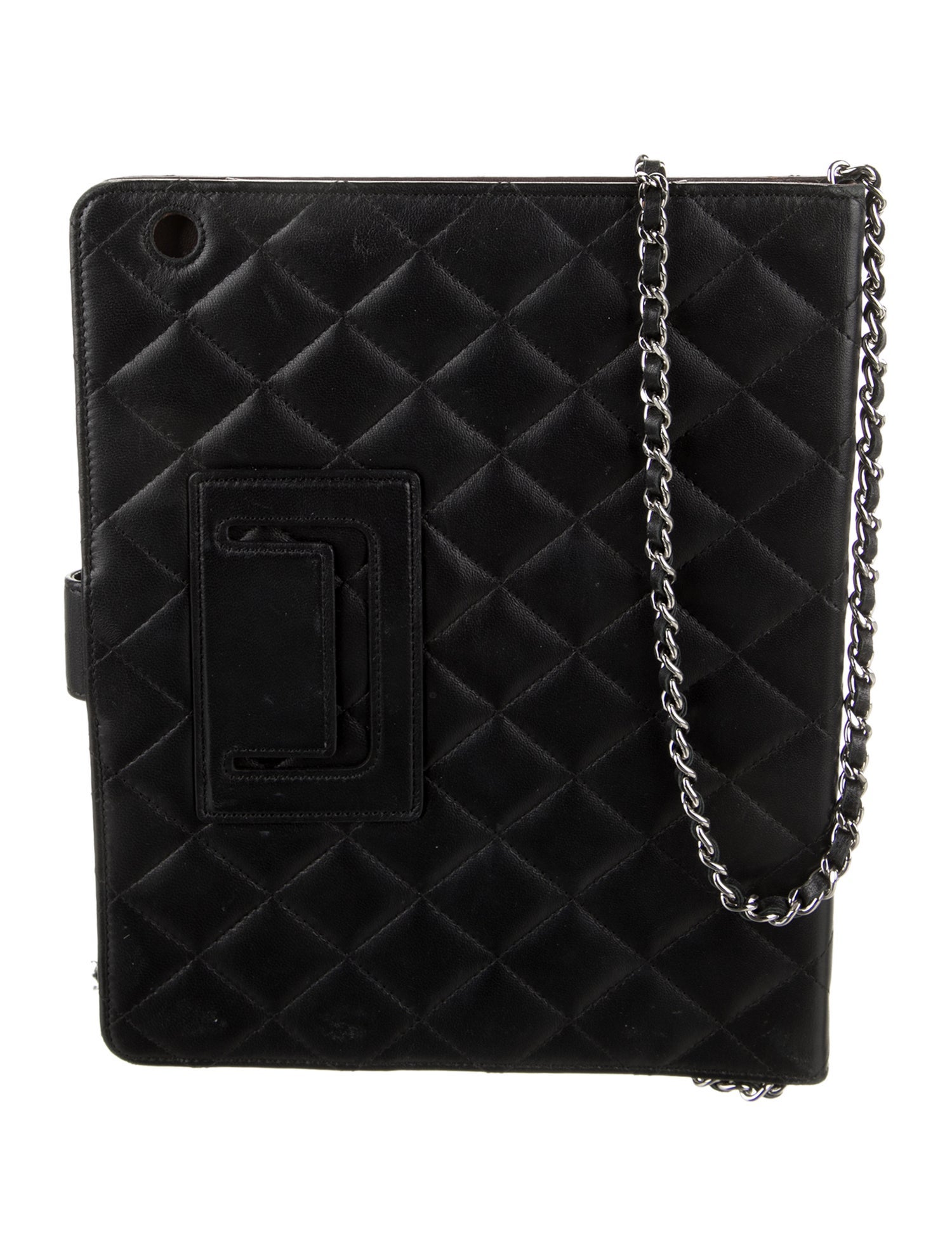 Chanel Quilted iPad Case w/ Strap