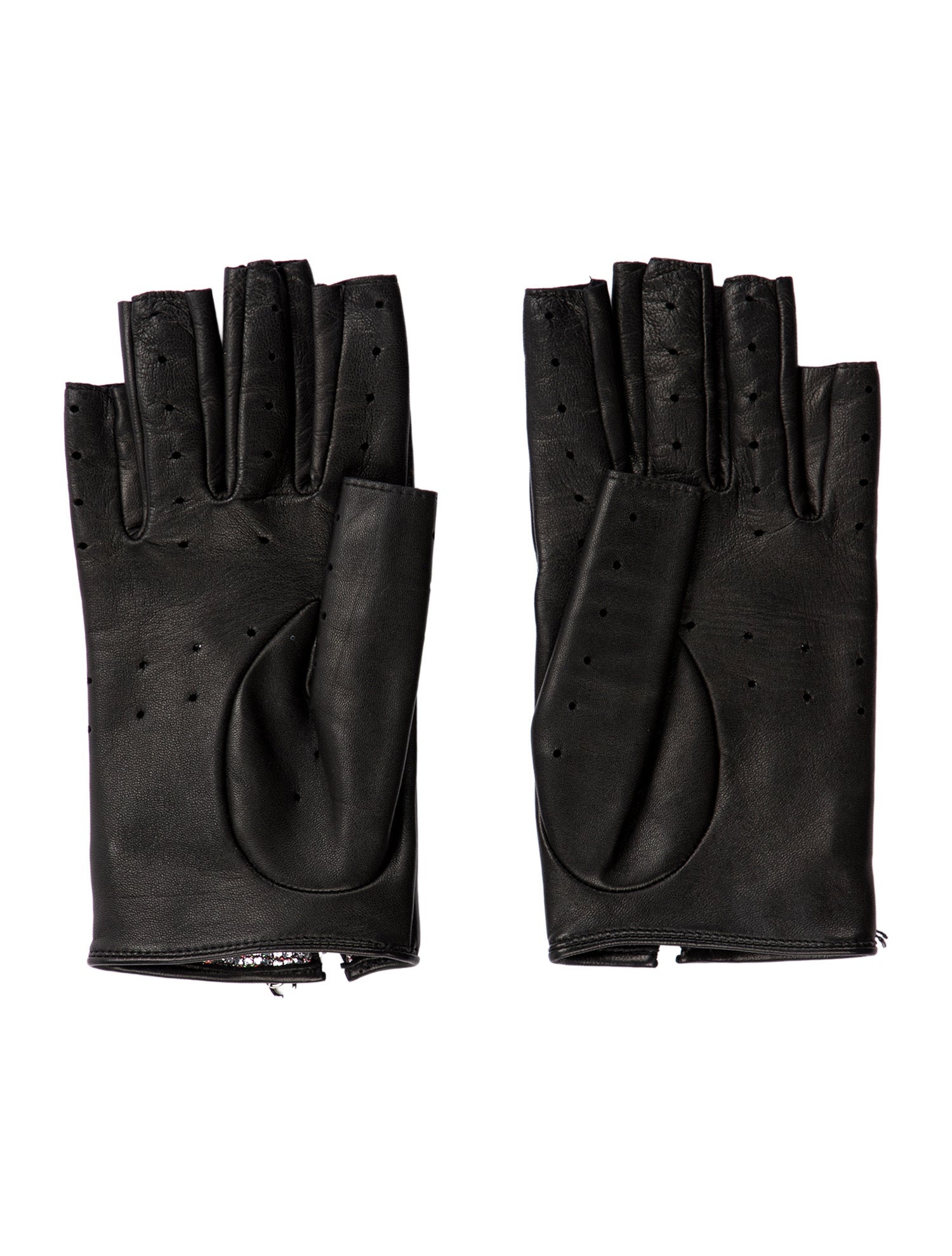 Chanel Lambskin Fingerless Gloves