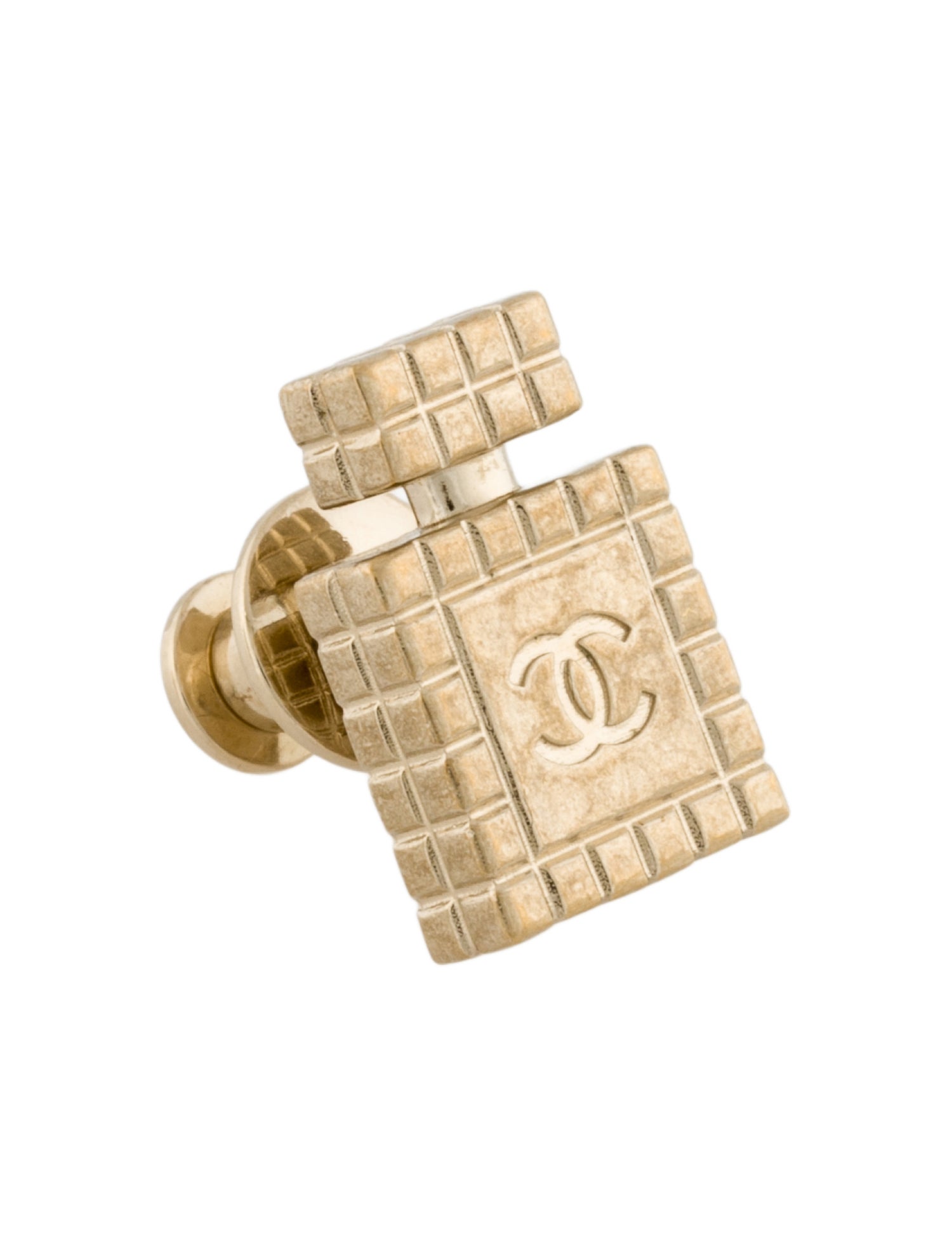 Chanel Heart Scissor & Perfume Bottle Pin Brooch Set