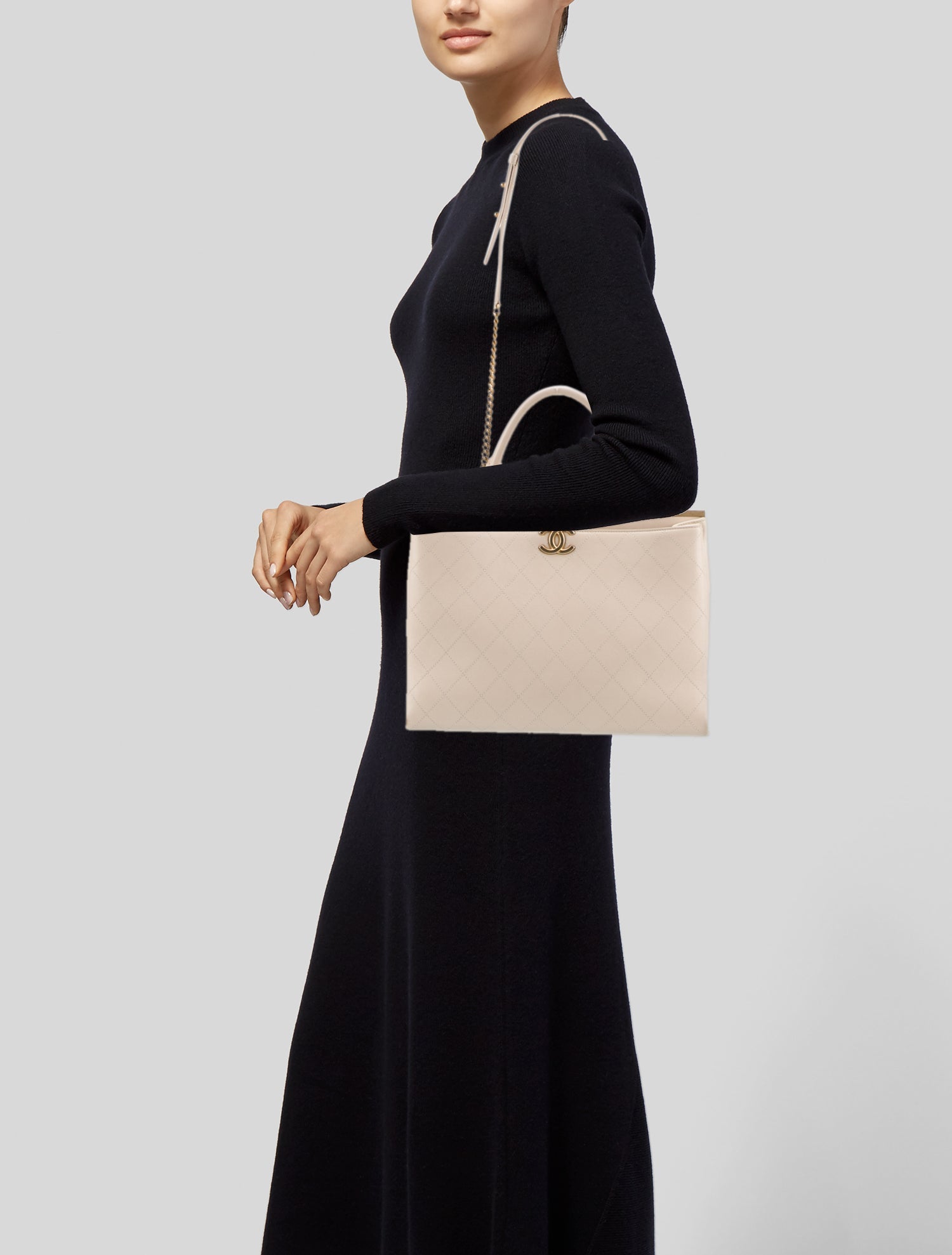 Chanel Large Coco Luxe Shopping Tote